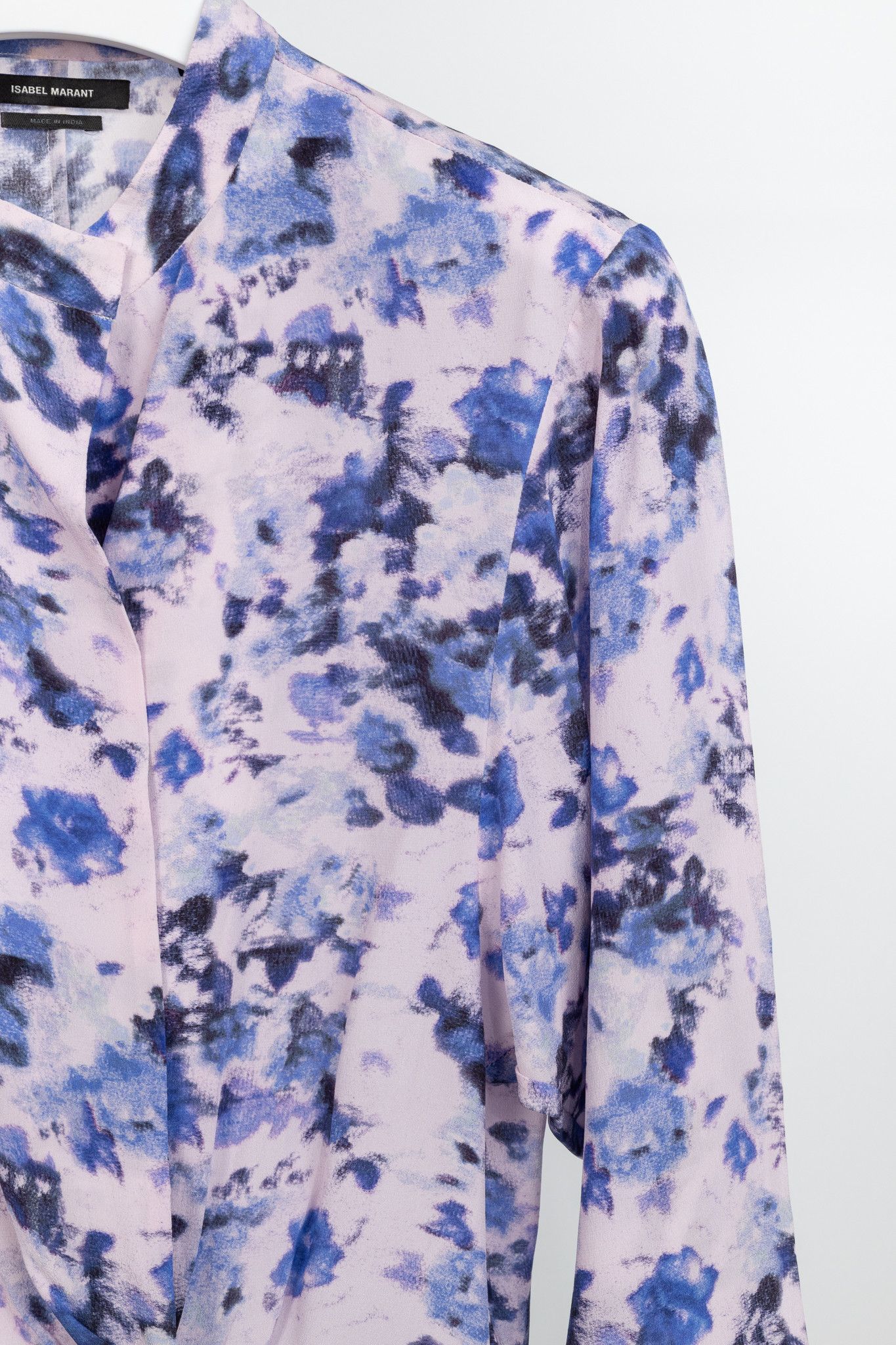 Isabel Marant Isabel Marant Fidaje Floral Silk Crepe Gathered Blouse Size S / US 4 / IT 40 - 5 Thumbnail