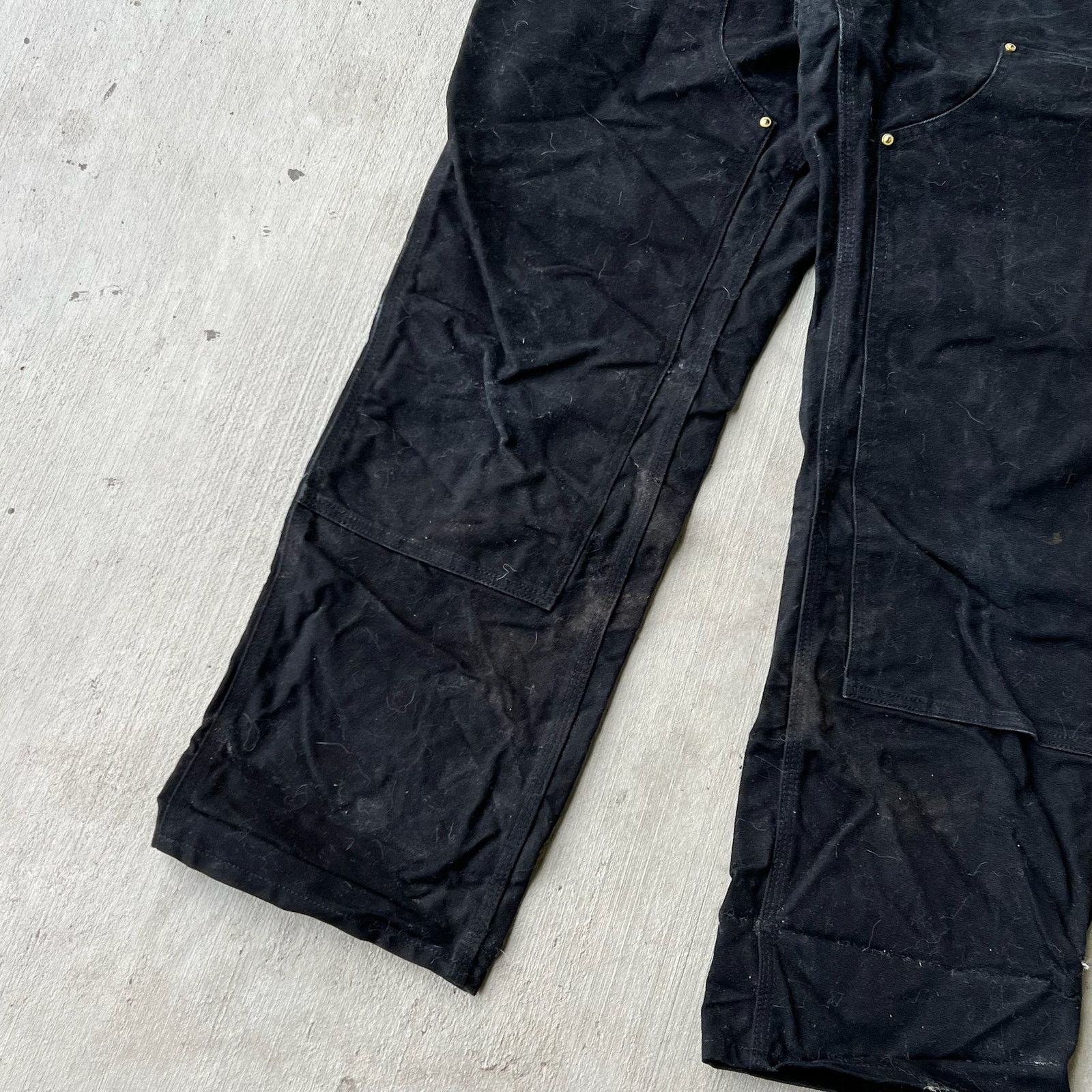 Carhartt × Vintage Carhartt black double knee work wear carpenter pants Size US 31 - 3 Thumbnail