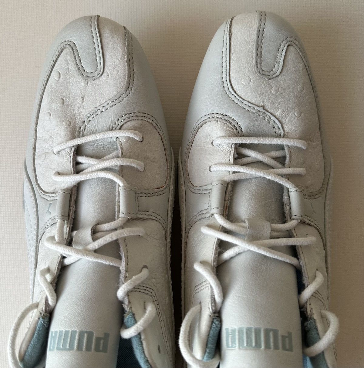 Puma Puma London Trail Low (2007) ostrich pattern white leather Size US 8.5 / IT 38.5 - 6 Thumbnail