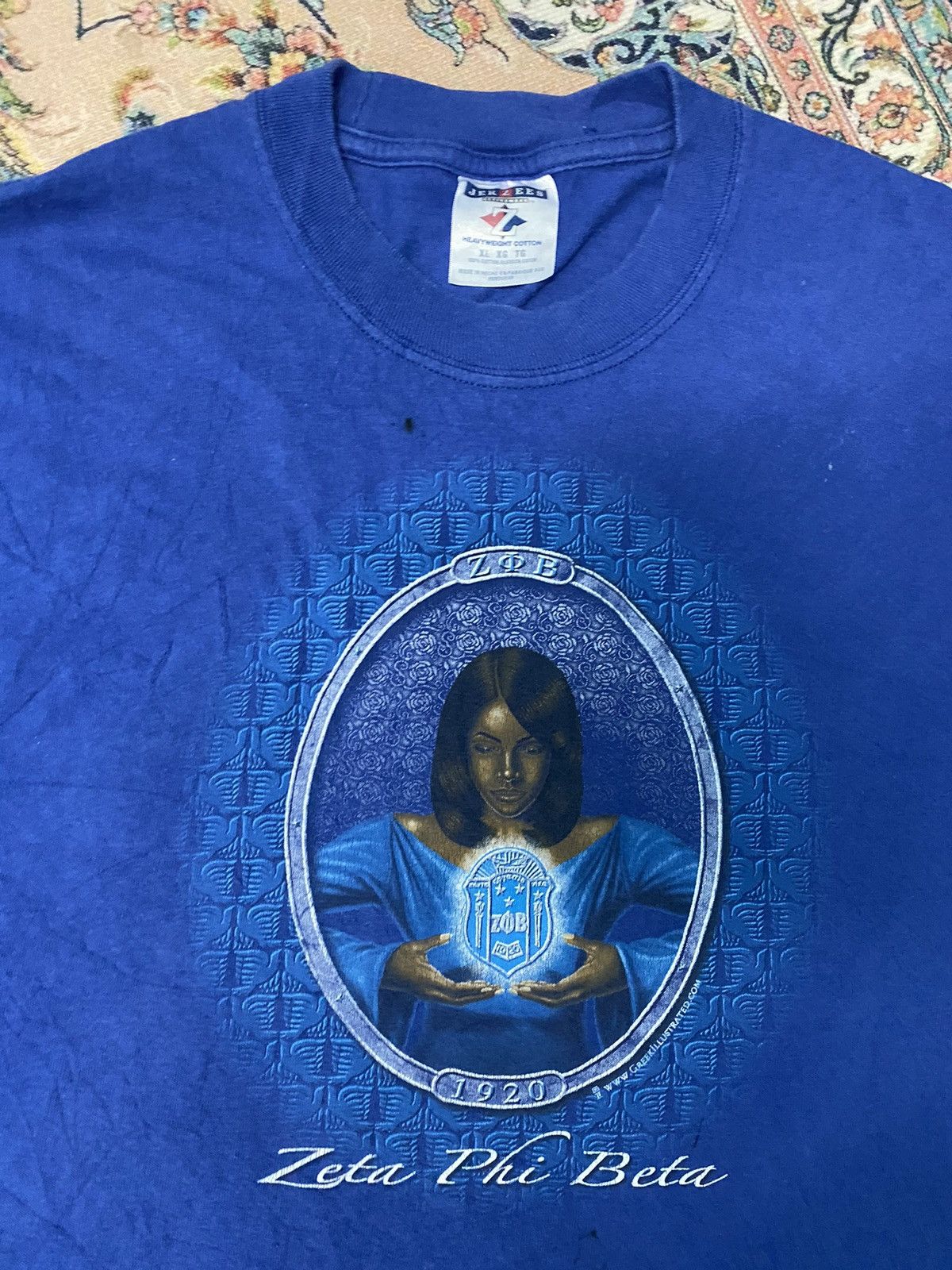 Jerzees × Vintage Vintage 1998 Zeta Plu Beta Tag Jerzees Size US XL / EU 56 / 4 - 6 Thumbnail