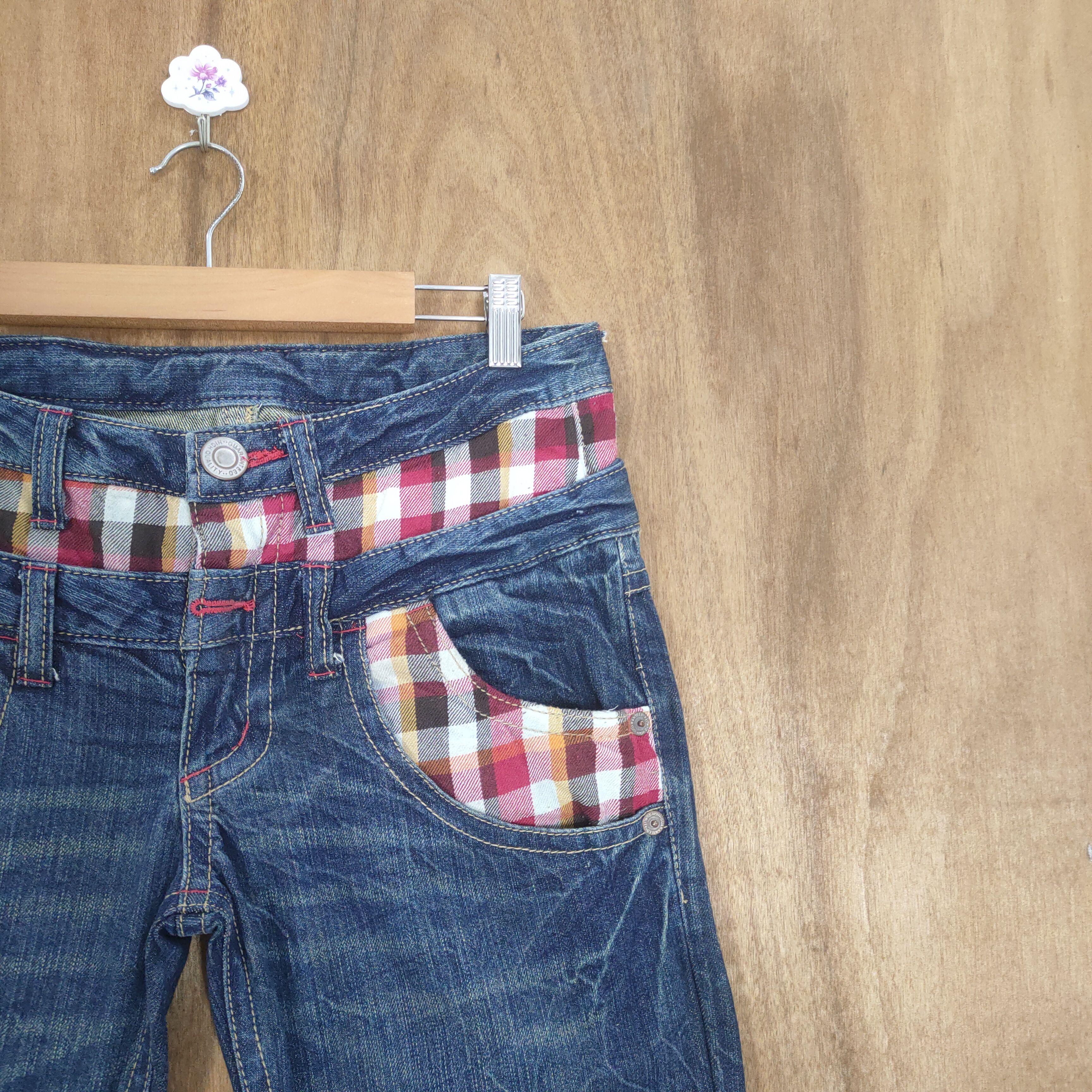 Japanese Brand JAPANESE BRAND DOUBLE WAIST JEAN DENIM CARGO PANTS Size US 31 - 5 Thumbnail