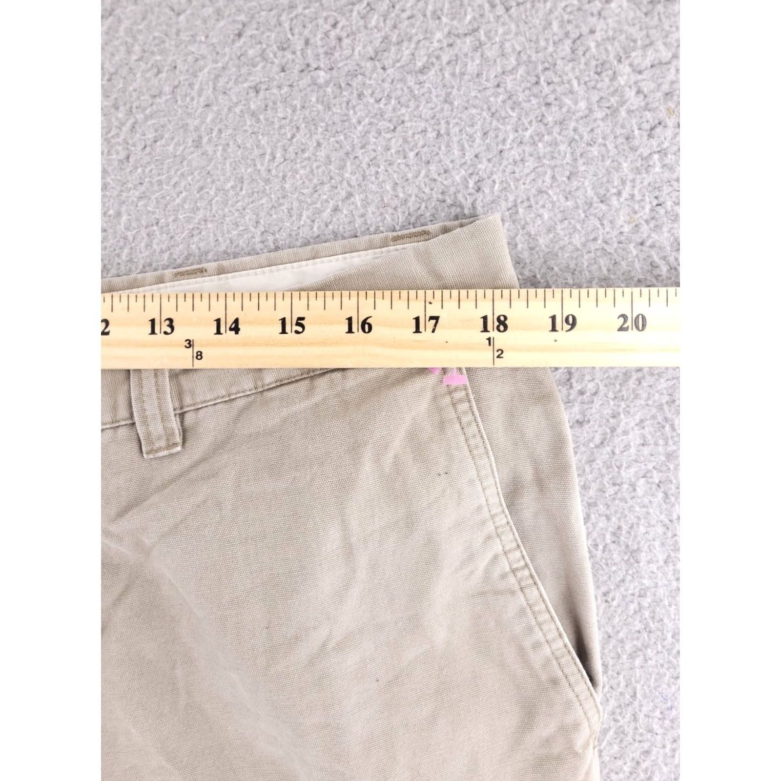 Vintage Columbia Pants Mens 36x31 Beige Cotton Canvas Relaxed Fit Chino Inseam 31 Navy? Size US 36 / EU 52 - 7 Thumbnail