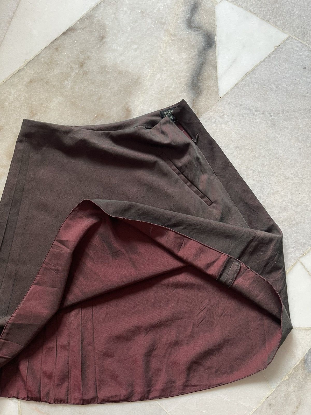Jean Paul Gaultier 90s Jean Paul Gaultier Metalic Skirt 11 Size 26" / US 2 / IT 38 - 1 Thumbnail