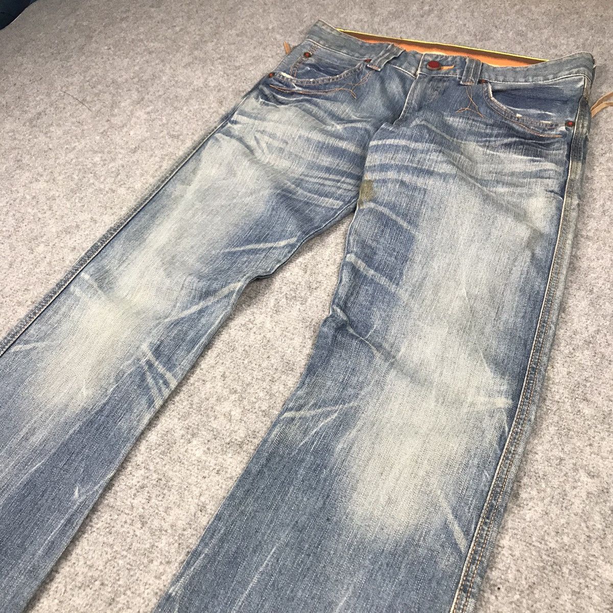 Edwin × Japanese Brand BLUE TRIP EDWIN 503 BOOTCUT FLARE JEANS DENIM PANTS 132 Size US 30 / EU 46 - 4 Thumbnail