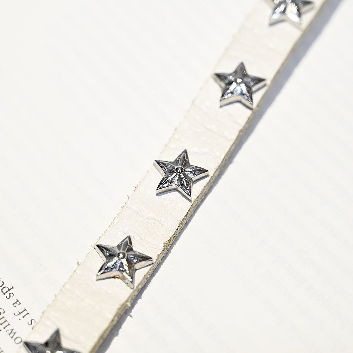 Chrome Hearts CHROME HEARTS 2 BTTN / 2 SNAP STAR SILVER BRACELET WHITE Size ONE SIZE - 2 Thumbnail