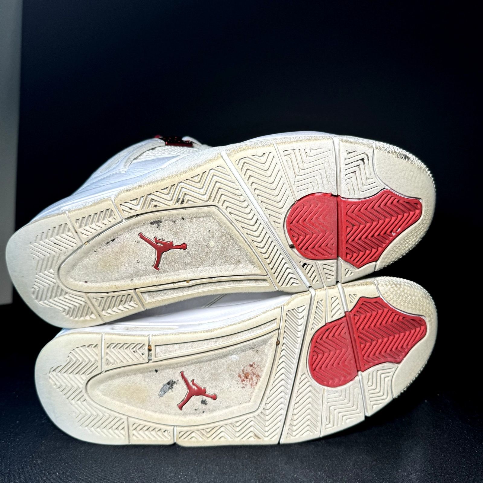 Jordan Brand × Nike Size 9.5 - Nike Air Jordan 4 Retro Red Metallic Men's Shoes Size US 9.5 / EU 42-43 - 7 Thumbnail