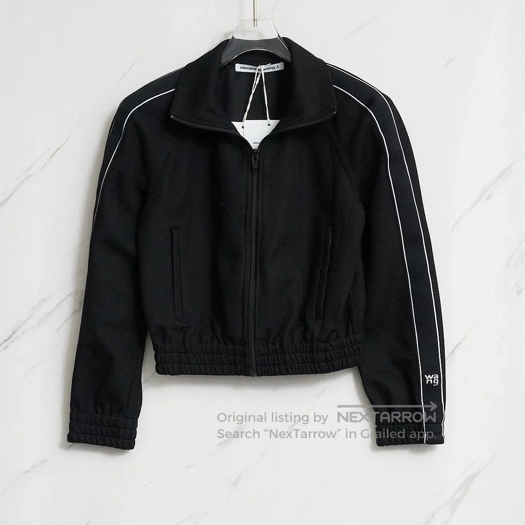 Alexander Wang Alexander Wang Black Striped Cropped Jacket. Size M / US 6-8 / IT 42-44 - 1 Thumbnail