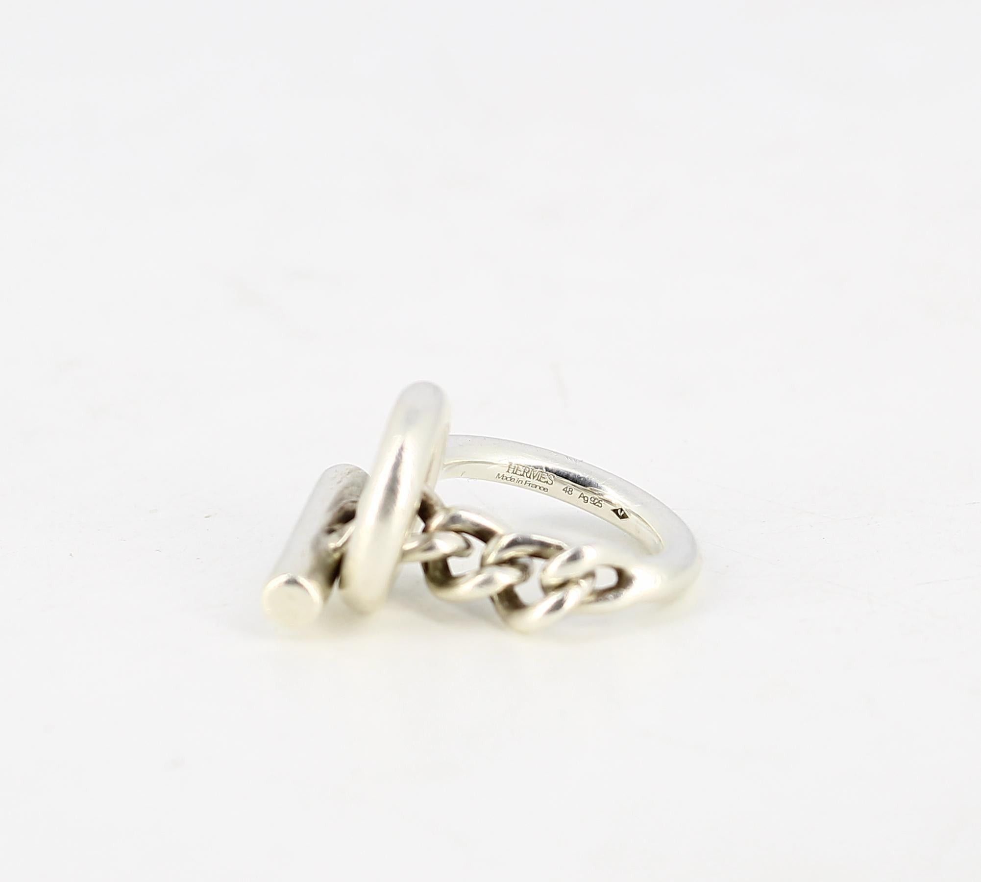 image of Silver Hermes Ring, Women's