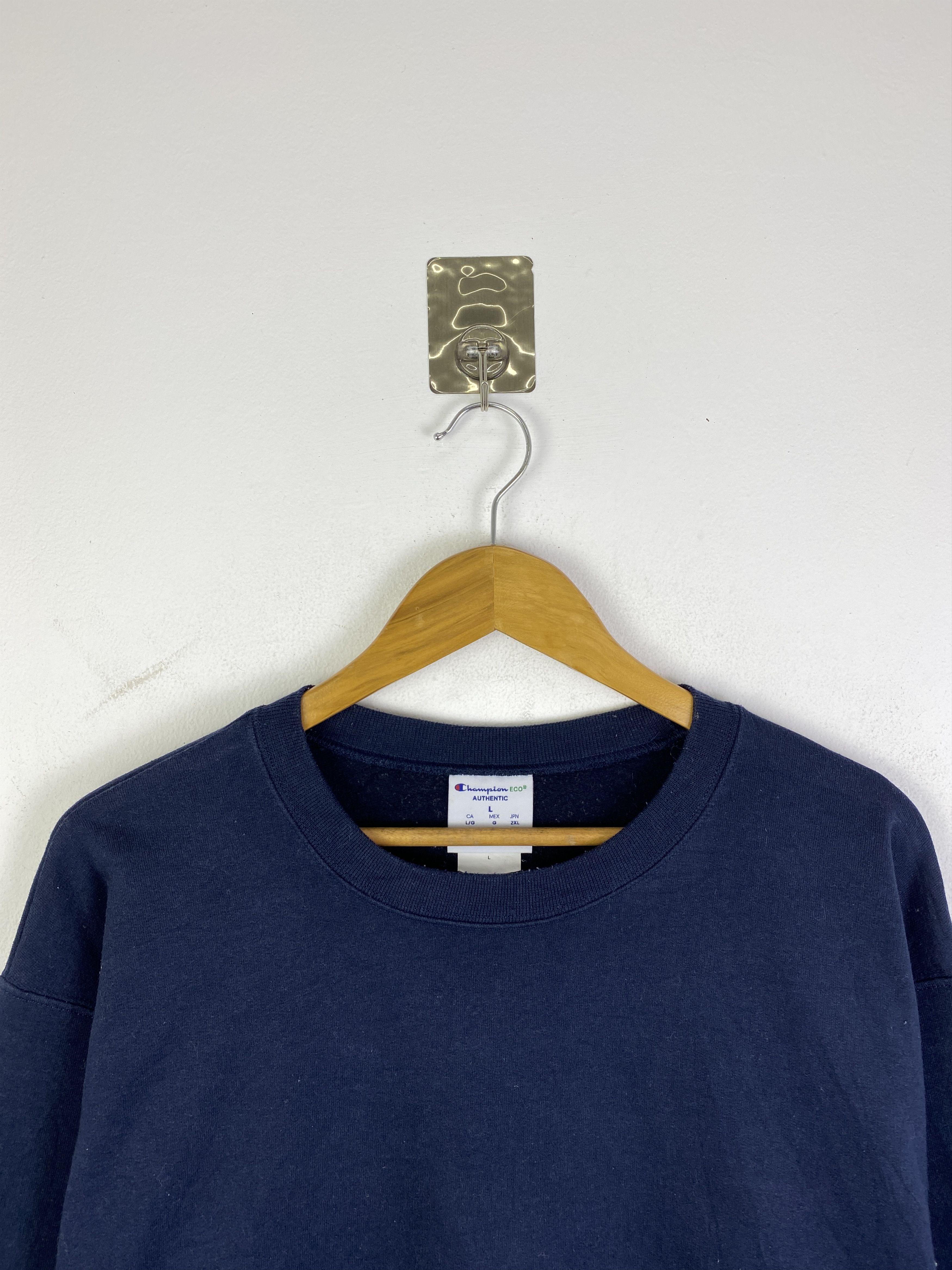 Champion Vintage Champion Plain Pullover Sweatshirt SH0262 Size US L / EU 52-54 / 3 - 2 Thumbnail