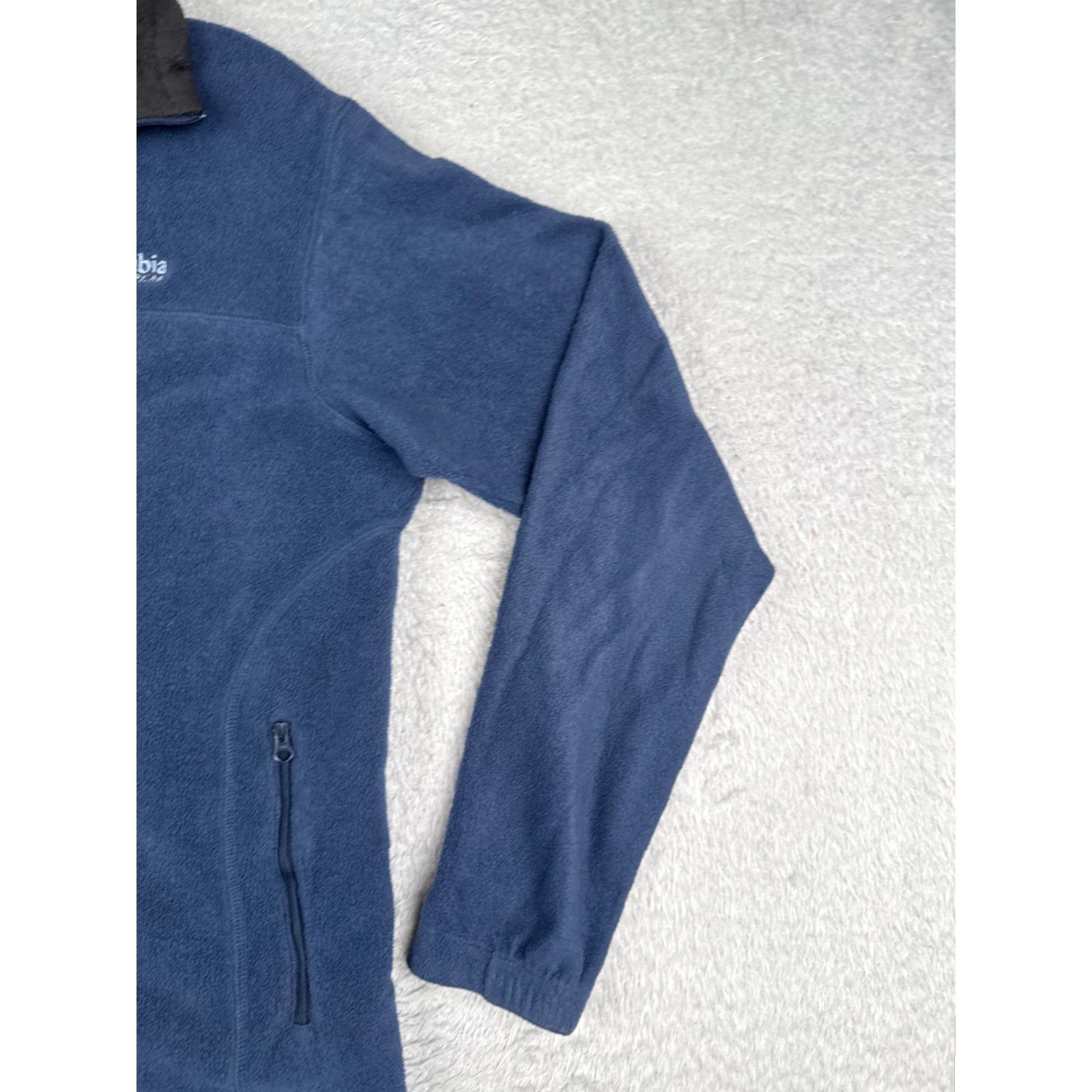 Vintage Columbia Jacket Mens Medium Blue Field Bear Chore Coat Full Zip Poly Fleece Size US M / EU 48-50 / 2 - 2 Thumbnail