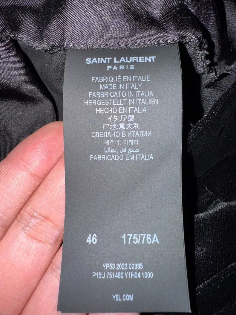Saint Laurent Paris Saint Laurent Paris Velvet Smoking Trousers Size US 30 / EU 46 - 4 Thumbnail