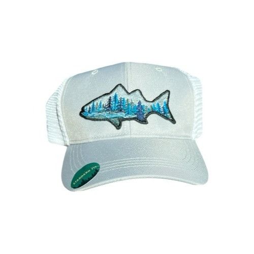 Telluride Telluride Clothing Co Snapback Hat Cap Mesh Gray/ White Fish Size ONE SIZE - 3 Thumbnail