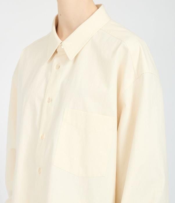 Maison Margiela o1bcso1str0526 Workwear Poplin Shirt in Off White Size XS / US 0-2 / IT 36-38 - 7 Thumbnail