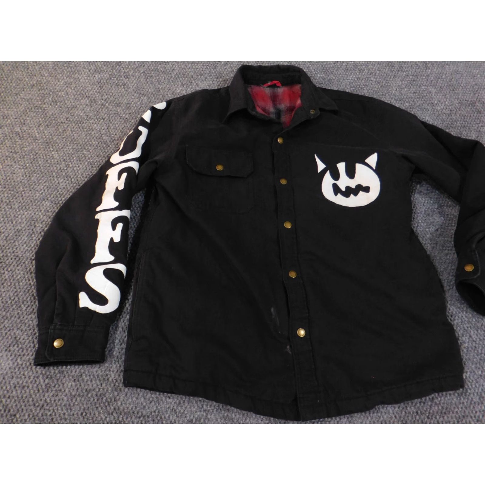 Dickies Dickies Jacket Mens L Bomber Black Workwear Lined Flannel Vintage Army Mid-Length 3 Size US L / EU 52-54 / 3 - 5 Thumbnail