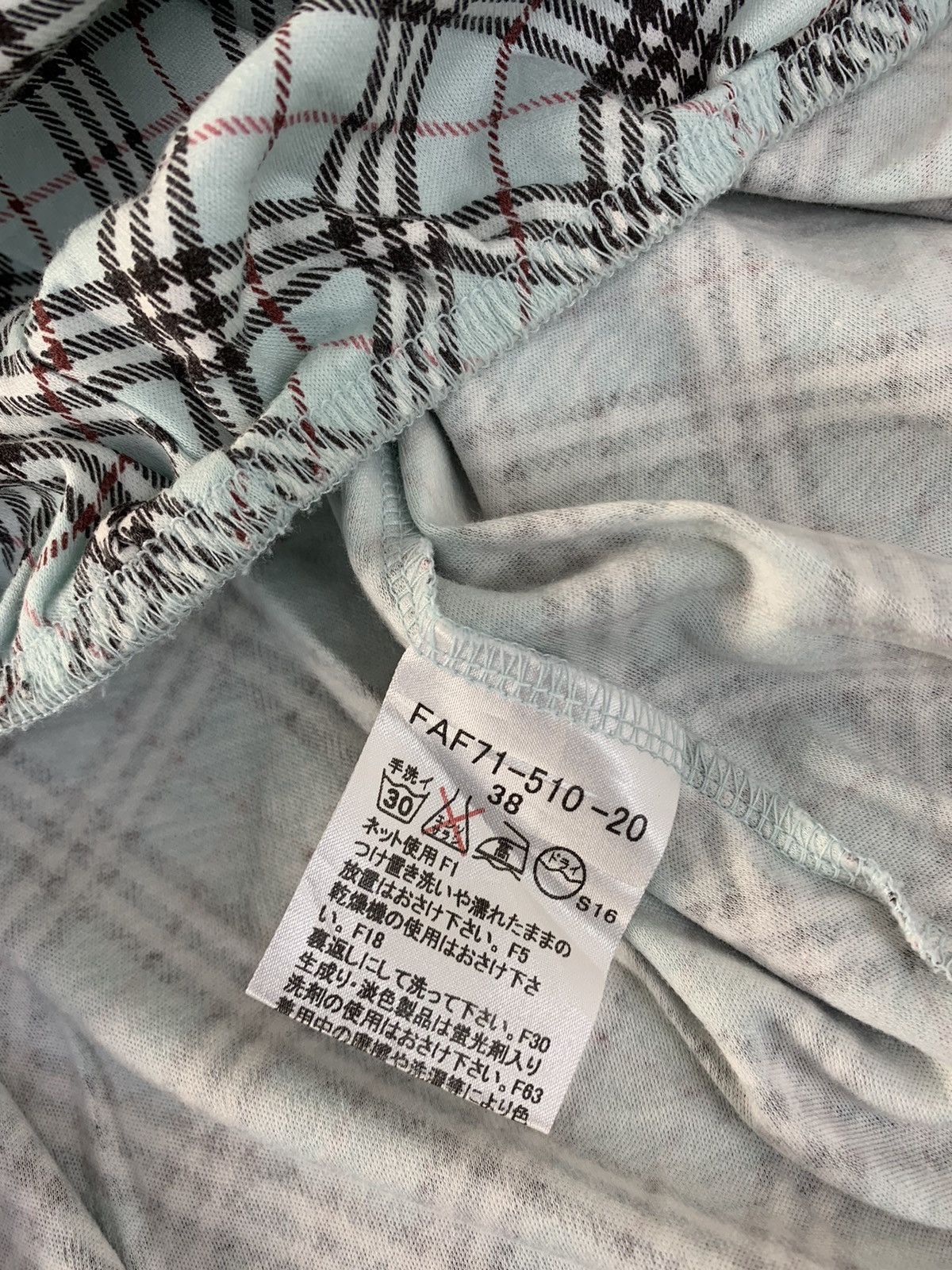 Burberry Burberry London Blue Label Nova Check Monogram Longsleeve Te Size S / US 4 / IT 40 - 6 Thumbnail