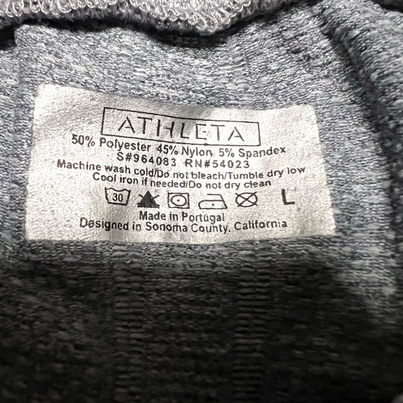 Athleta Athleta Shirt Womens Large Fast Track 1/4 Zip Ruched Long Sleeve Gray Pullover Size L / US 10 / IT 46 - 6 Thumbnail