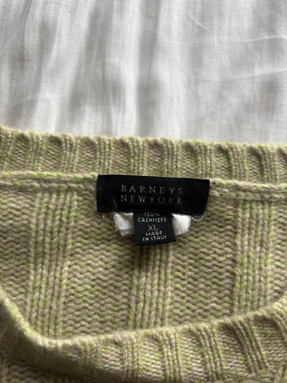 Barneys New York Barney’s New York Men’s Sweater Cashmere Cable Knit Size XL Size US XL / EU 56 / 4 - 2 Thumbnail
