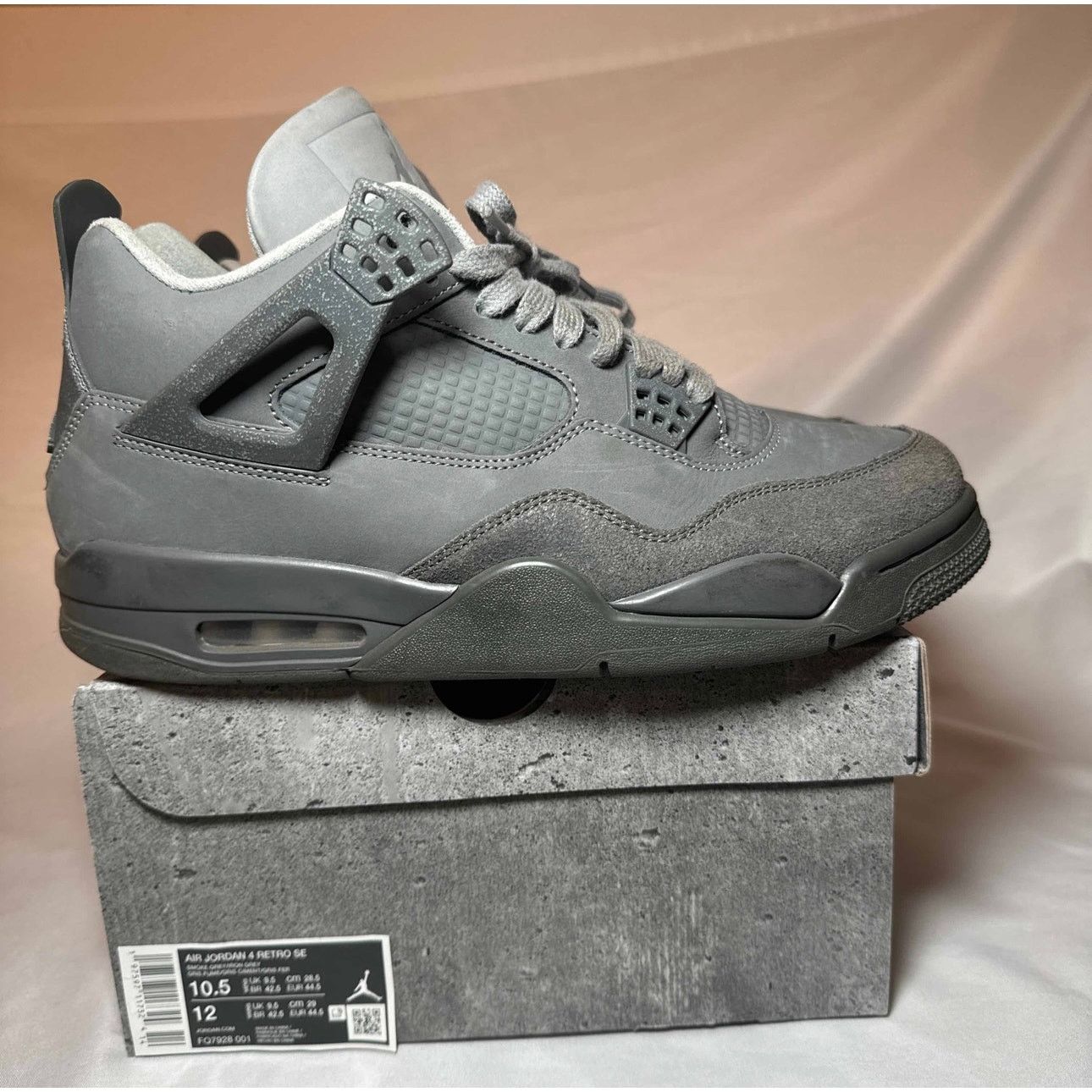 Jordan Brand × Nike Size 10.5 Nike Air Jordan 4 Retro SE Wet Cement Men's Shoes Size US 10.5 / EU 43-44 - 10 Thumbnail