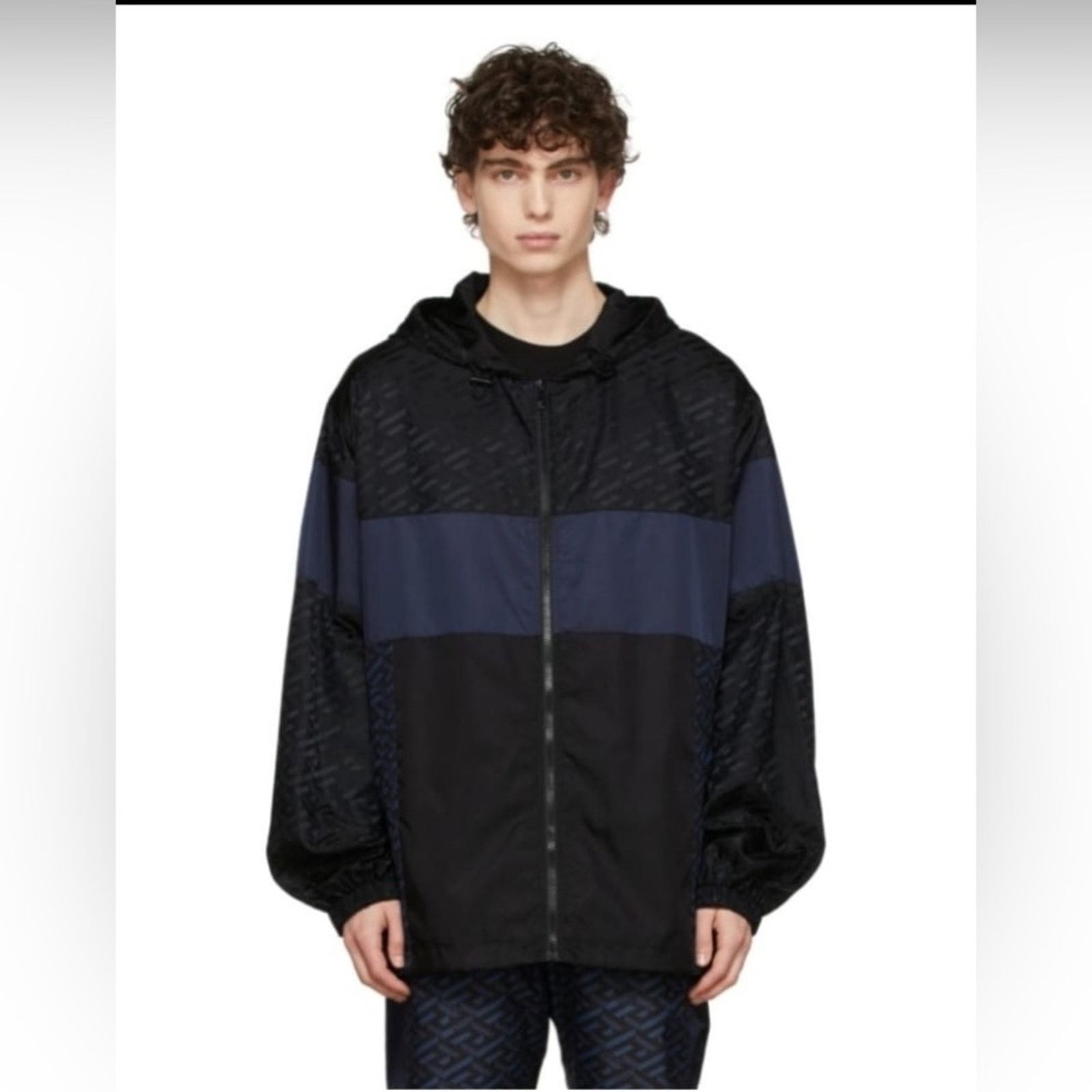 Versace Versace Panelled Hooded Track Jacket Size EU:52/US: XL. NWT Size US XL / EU 56 / 4 - 1 Thumbnail