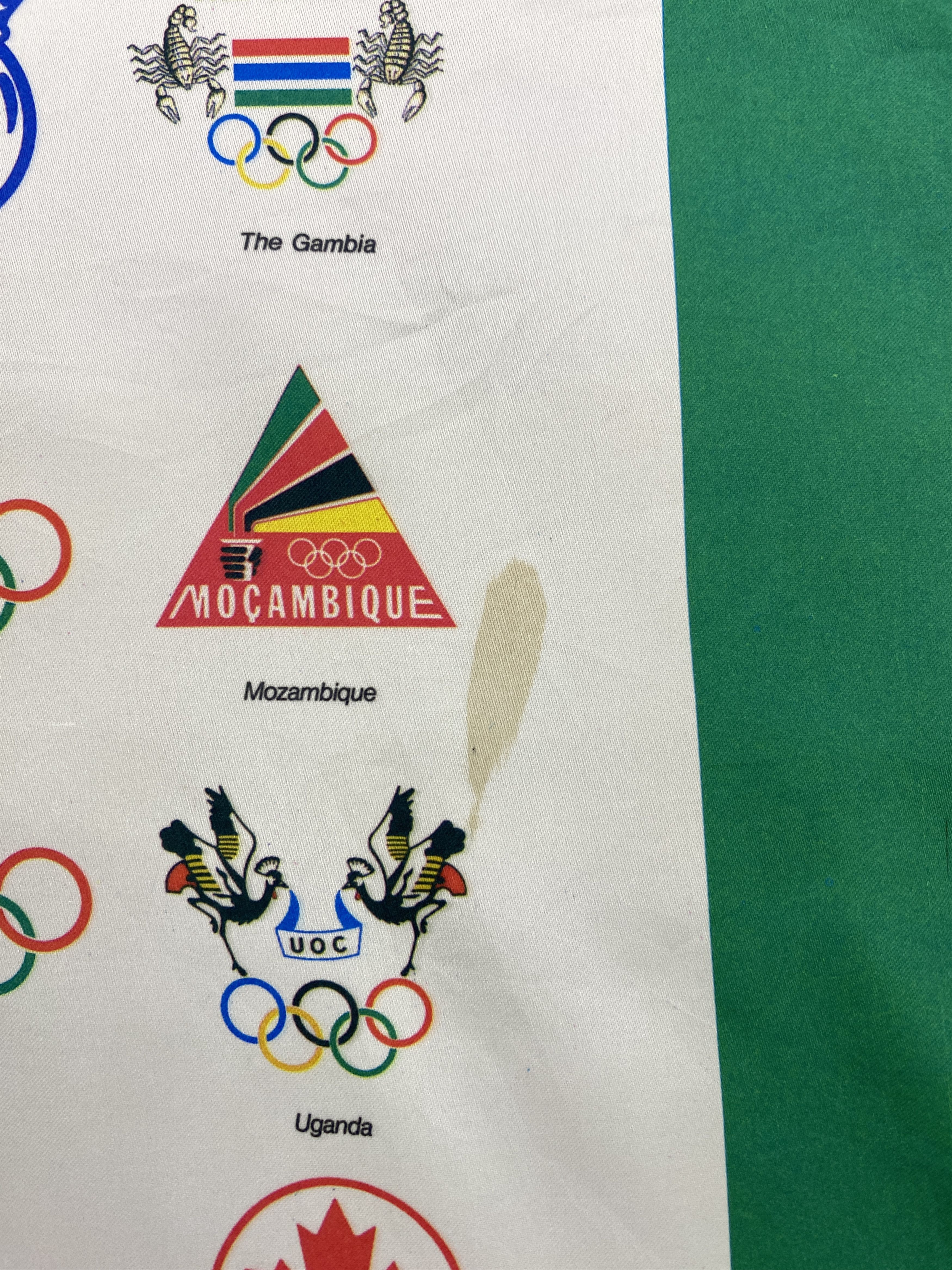 Japanese Brand Panasonic 1988 Olympic Silk Scarf / Silk Shawl SN0226 Size ONE SIZE - 3 Thumbnail