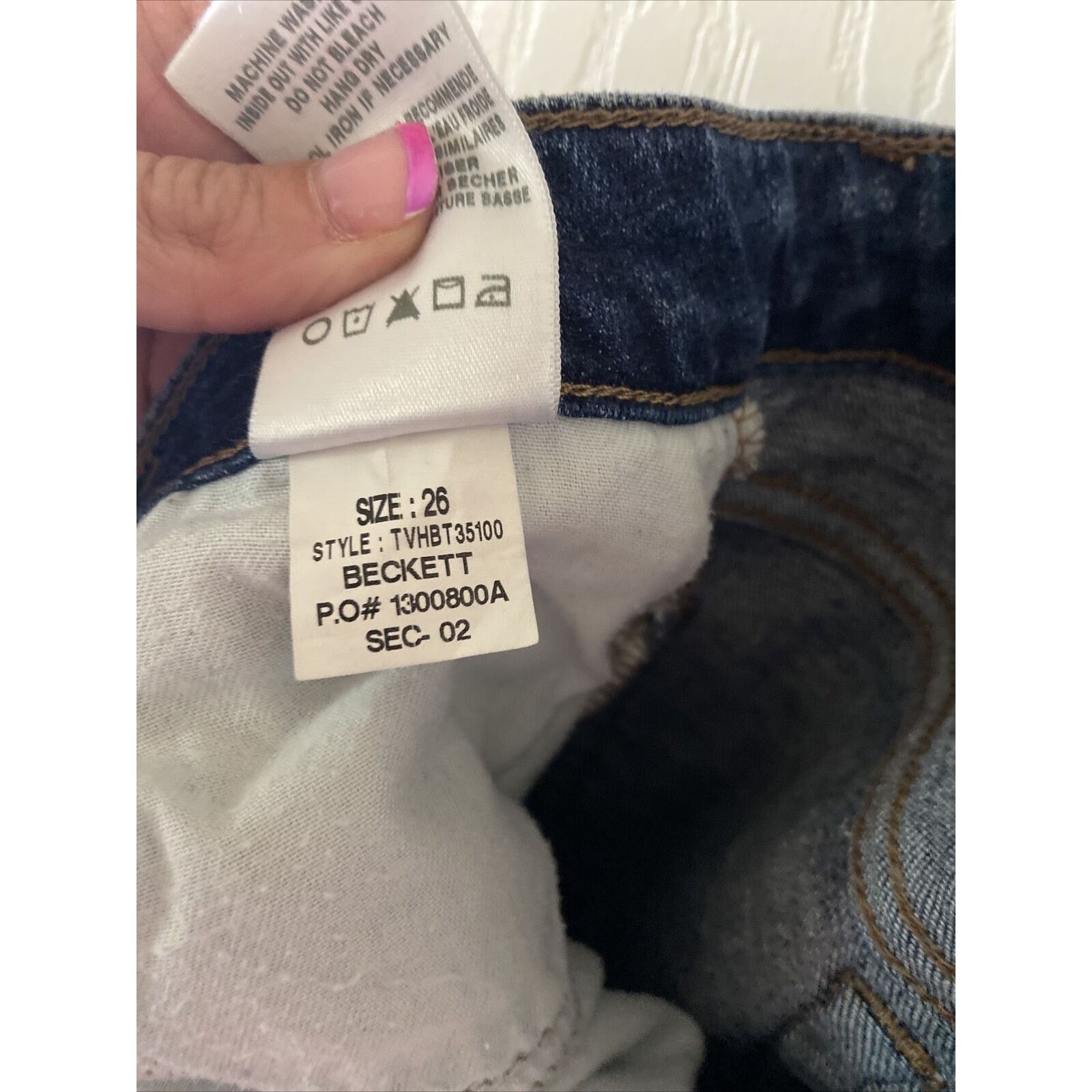 Joe's Joe's Beckett Skinny Ankle Jeans 26 Distressed Dark Wash Size 26" / US 2 / IT 38 - 8 Thumbnail