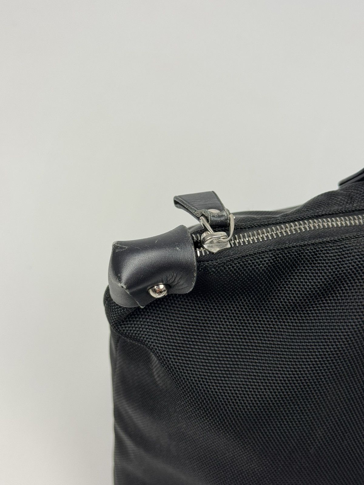Bally Bally Cloth Canvas/Leather Black Handbag Size ONE SIZE - 7 Thumbnail