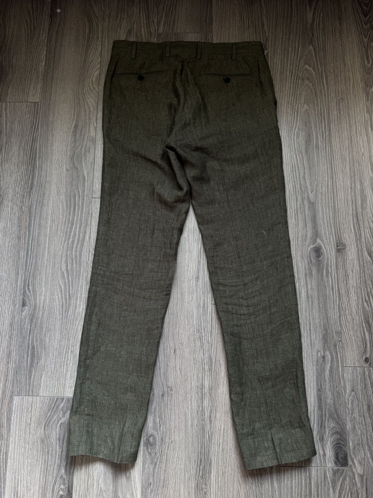 Other Germano Linen Trousers in Khaki Green 48 Size US 32 / EU 48 - 10 Thumbnail