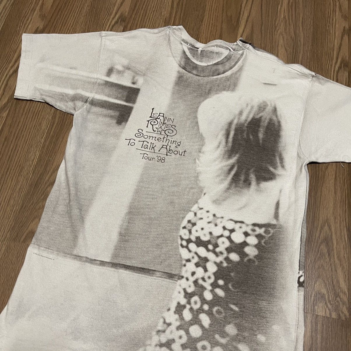 Vintage VINTAGE 1998 LEANN RIMES SOMETHING TO TALK ABOUT TOUR TEE Size US XL / EU 56 / 4 - 3 Thumbnail