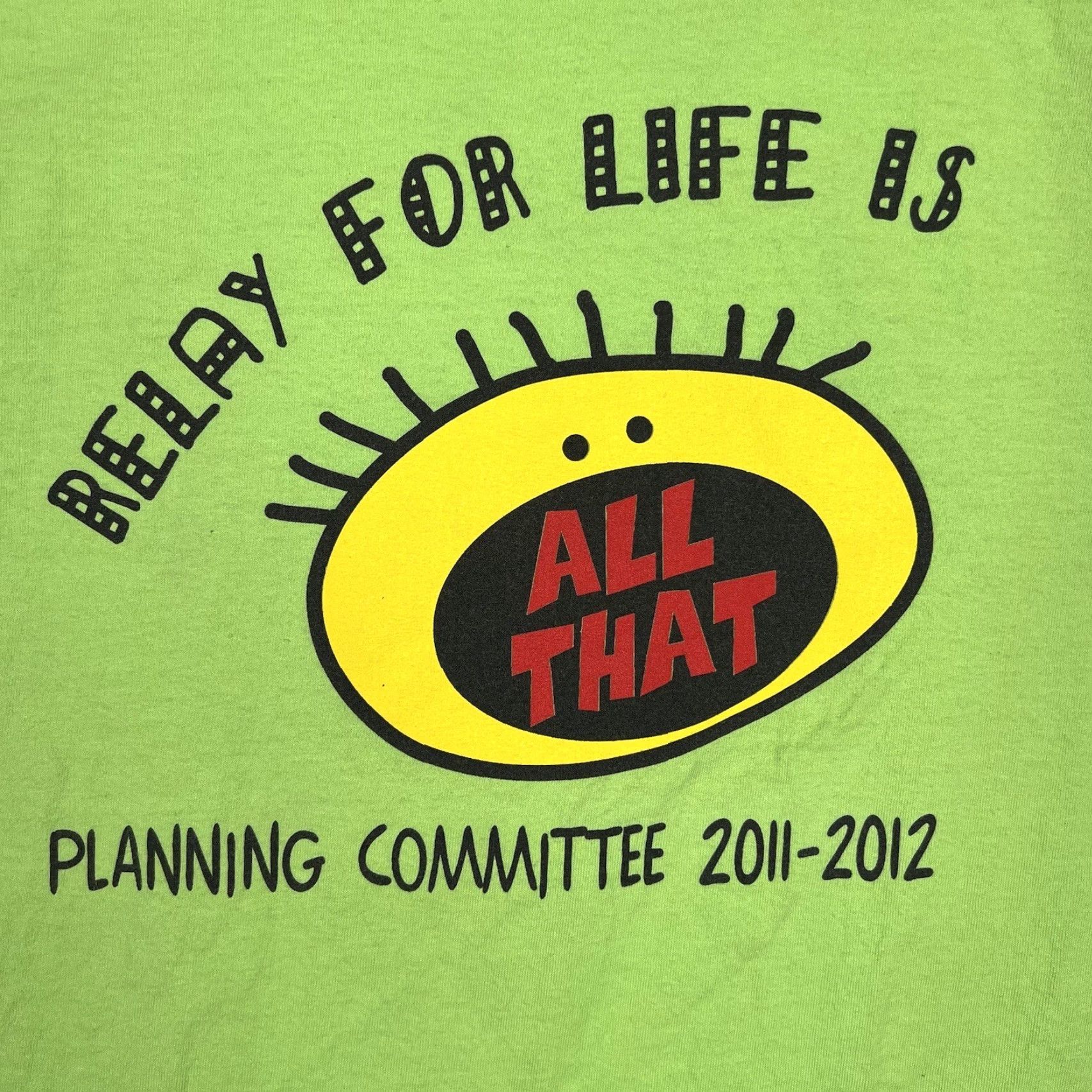 Anvil A1 Relay For Life Is All That Saved By The Cure T Shirt Adult Medium Green Mens Size US M / EU 48-50 / 2 - 5 Thumbnail