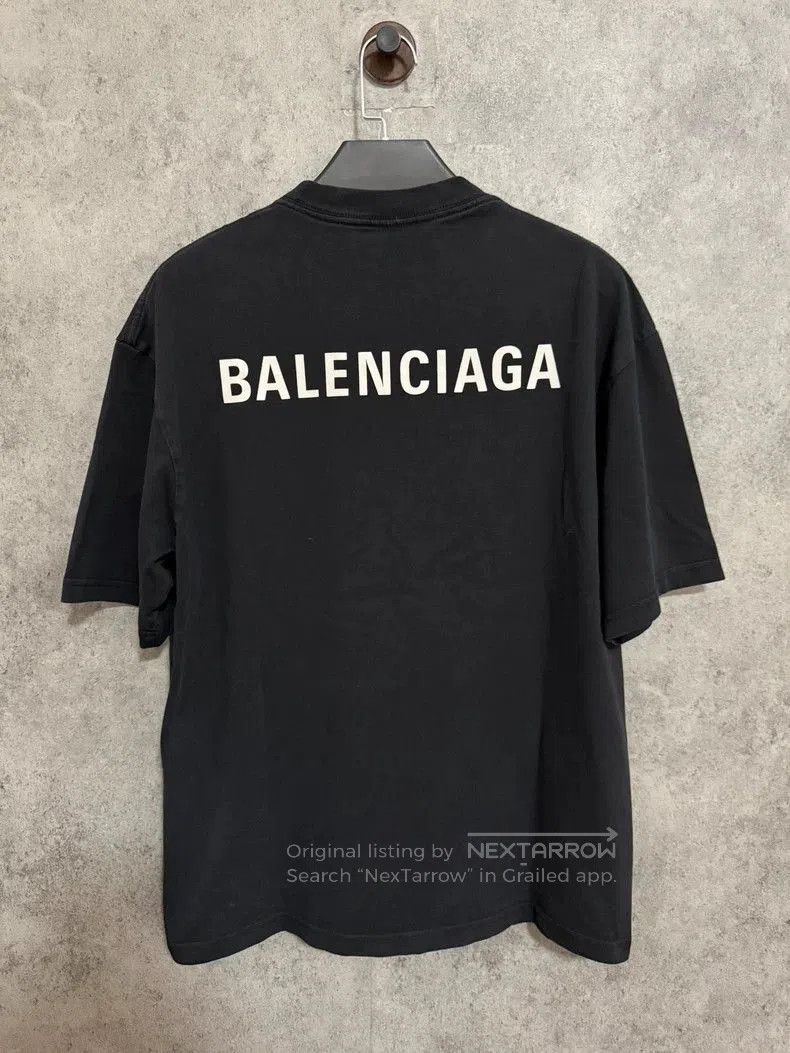 Balenciaga Balenciaga Black Logo Print Short Sleeve T-Shirt. Size US XS / EU 42 / 0 - 5 Thumbnail