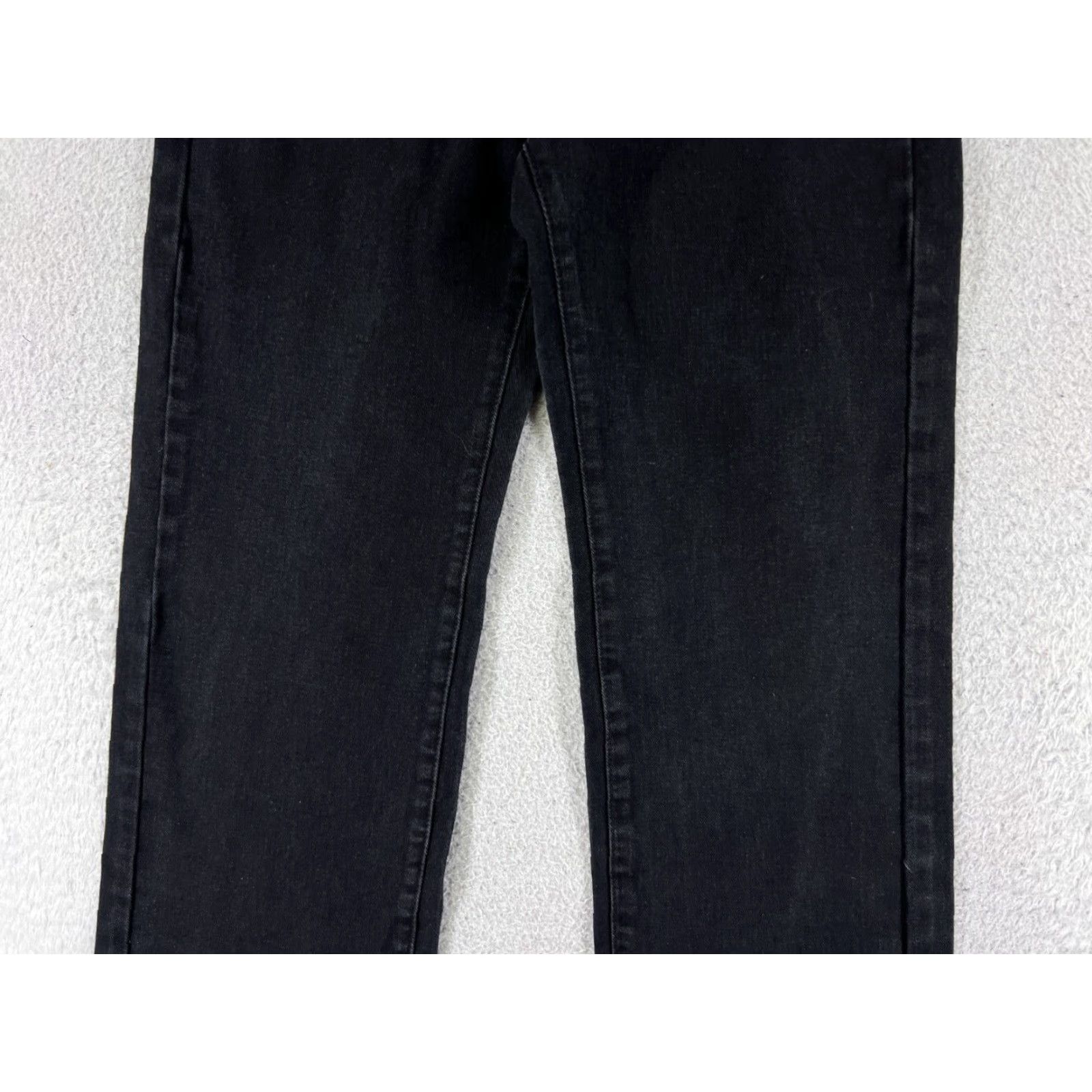 Lee Vintage Lee Women's Tapered Jeans Pants 25x24 Black Cotton Blend Mid Rise 8.5-10.5 Western Designer Size 26" / US 2 / IT 38 - 3 Thumbnail