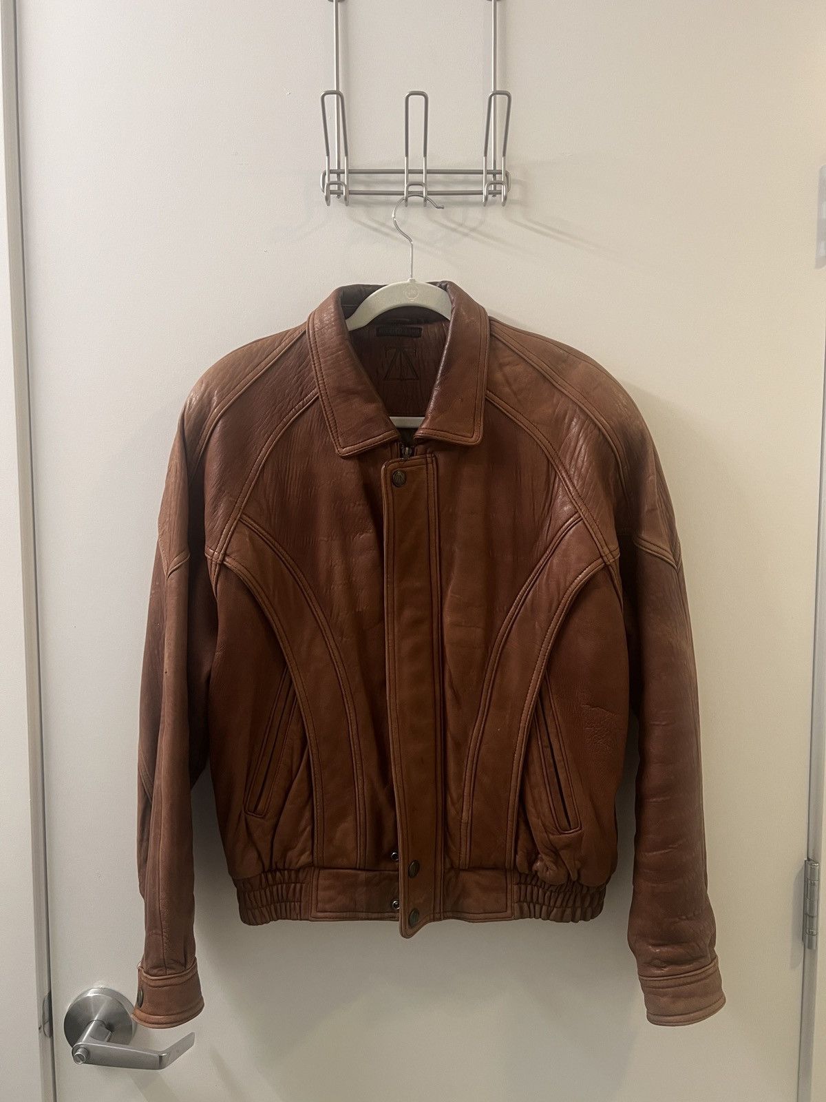 Vintage Cropped leather jacket Size US M / EU 48-50 / 2 - 1 Thumbnail