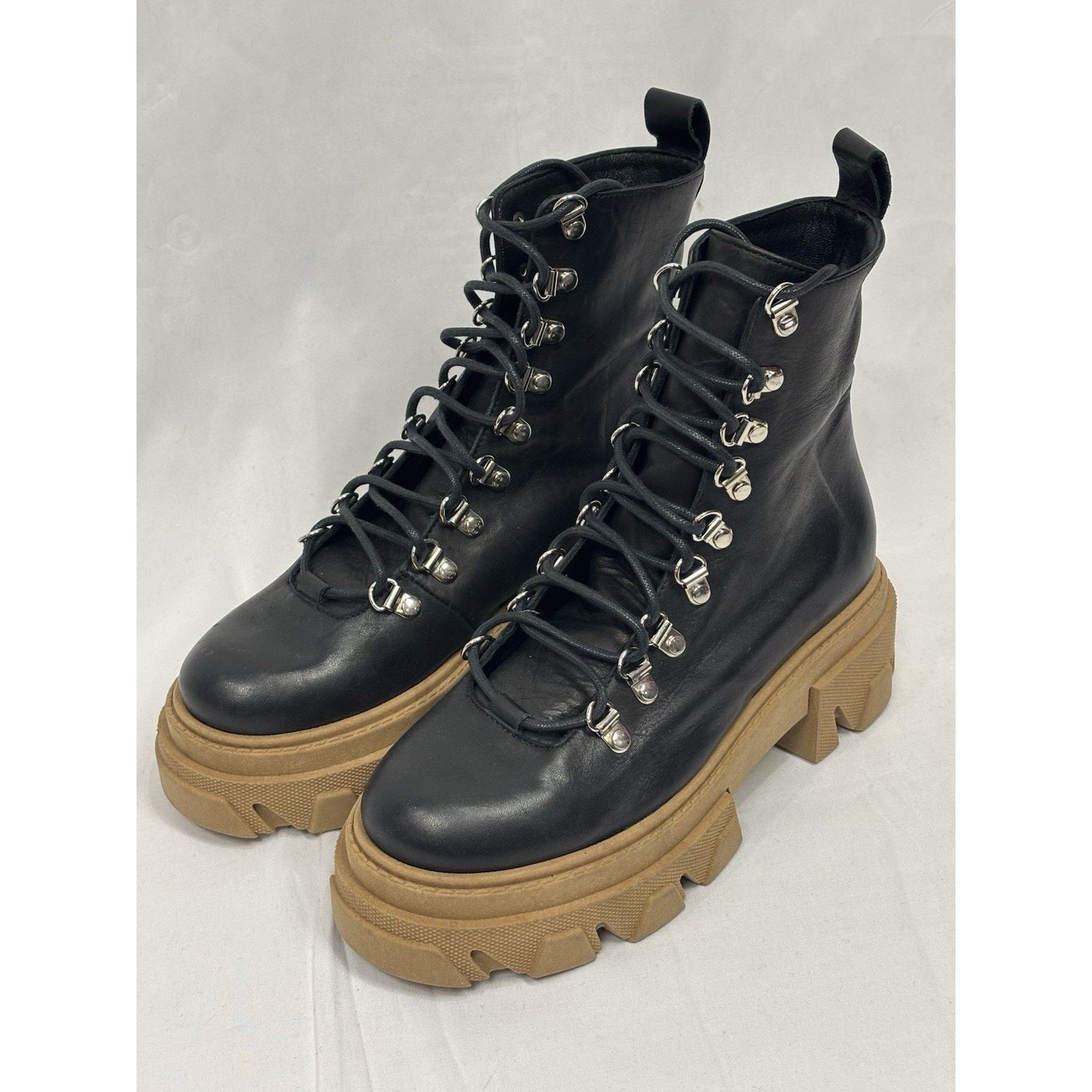 Sam Edelman Sam Edelman Women’s 5 Danika Black Leather Combat Boots Size US 5 / IT 35 - 2 Thumbnail