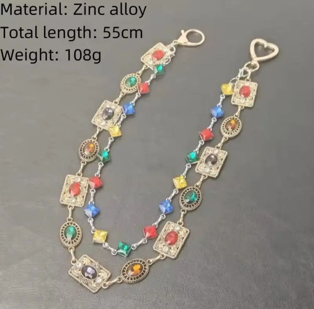 Jewelry Agate Retro Pants Chain Waist Chain Size ONE SIZE - 2 Thumbnail