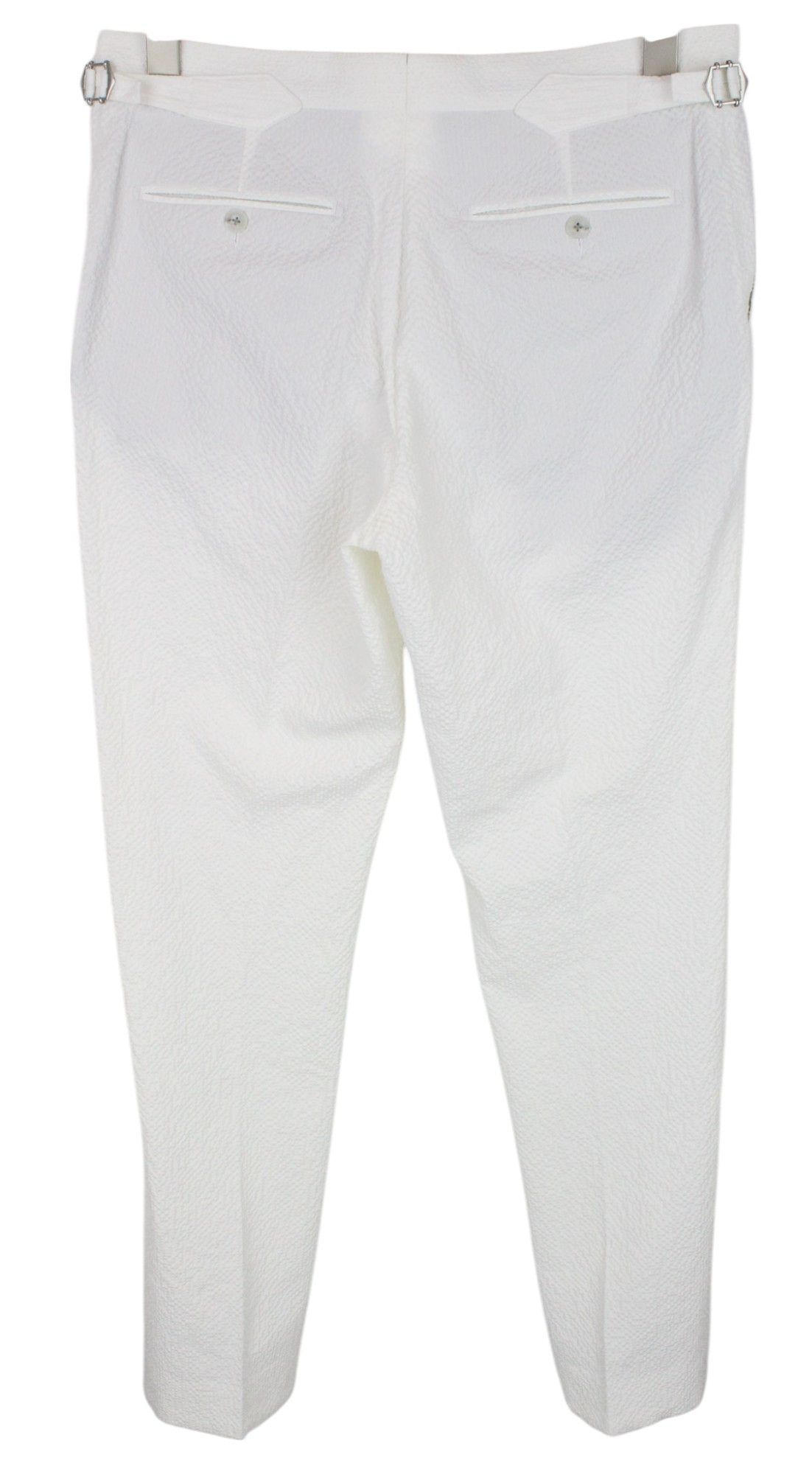Suitsupply HAVANA UK38R Off-White Cotton Stretch Suit 67576 Size 38R - 8 Thumbnail