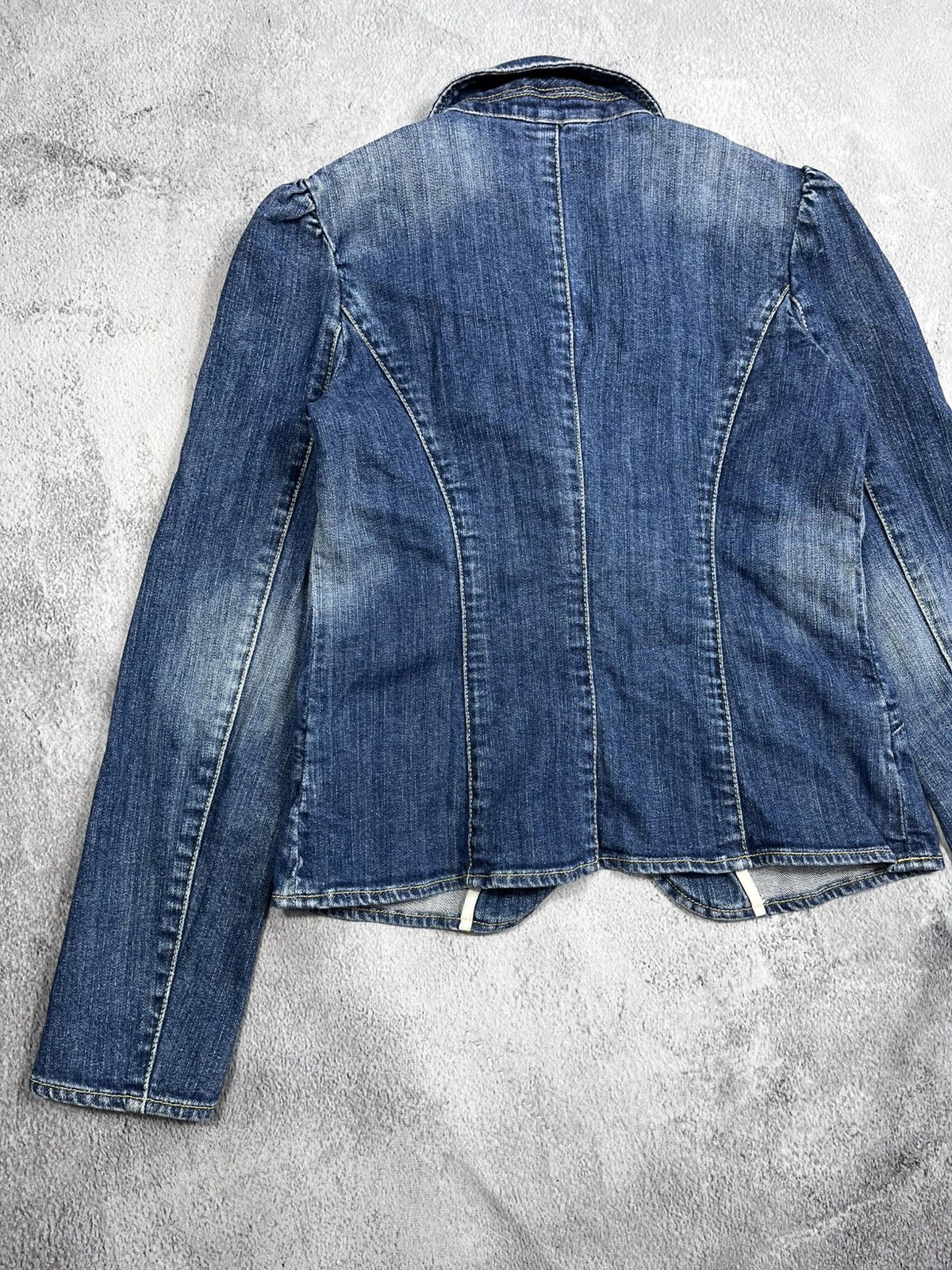 Gap × Vintage Vintage Y2K Gap denim jacket blazer 00s style size 6 Size XS / US 0-2 / IT 36-38 - 7 Thumbnail