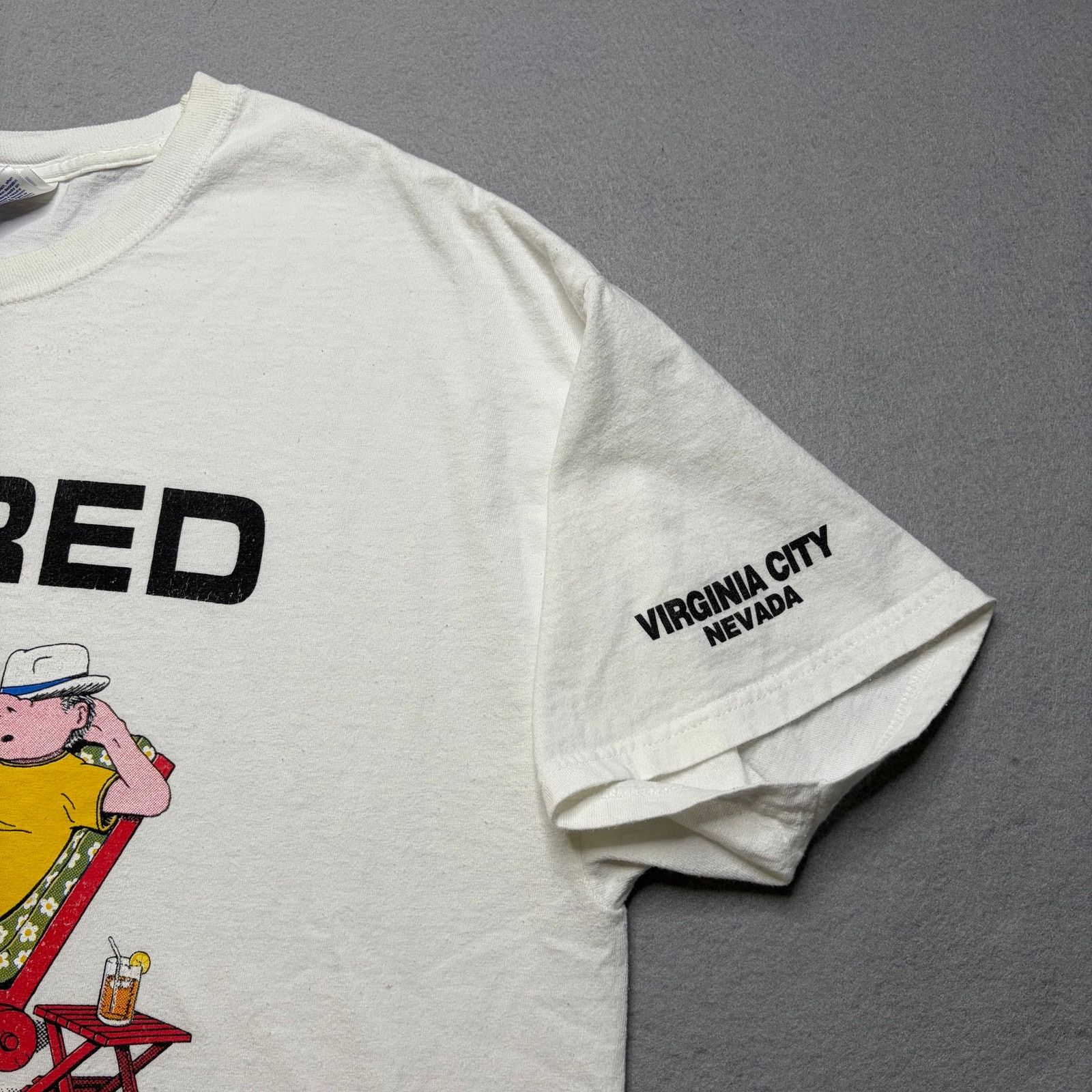 Hanes Vintage Retired Graphic T Shirt Men’s XL White Funny Nevada Size US XL / EU 56 / 4 - 6 Thumbnail