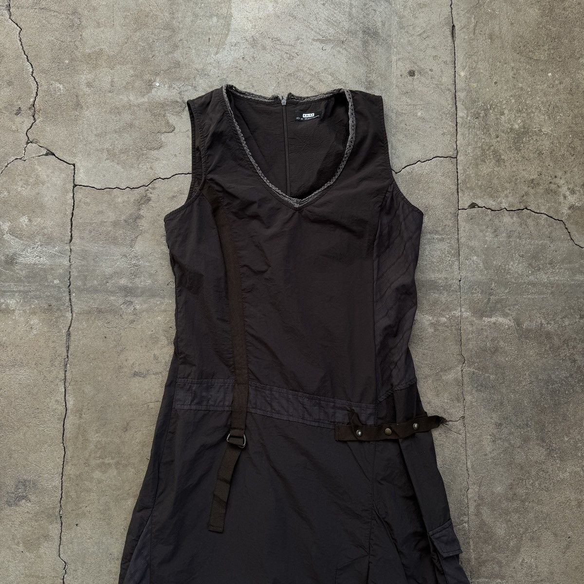 Beauty Beast Vintage I&M Nylon Bondage Pocket Maxi Dress Size S / US 4 / IT 40 - 6 Thumbnail