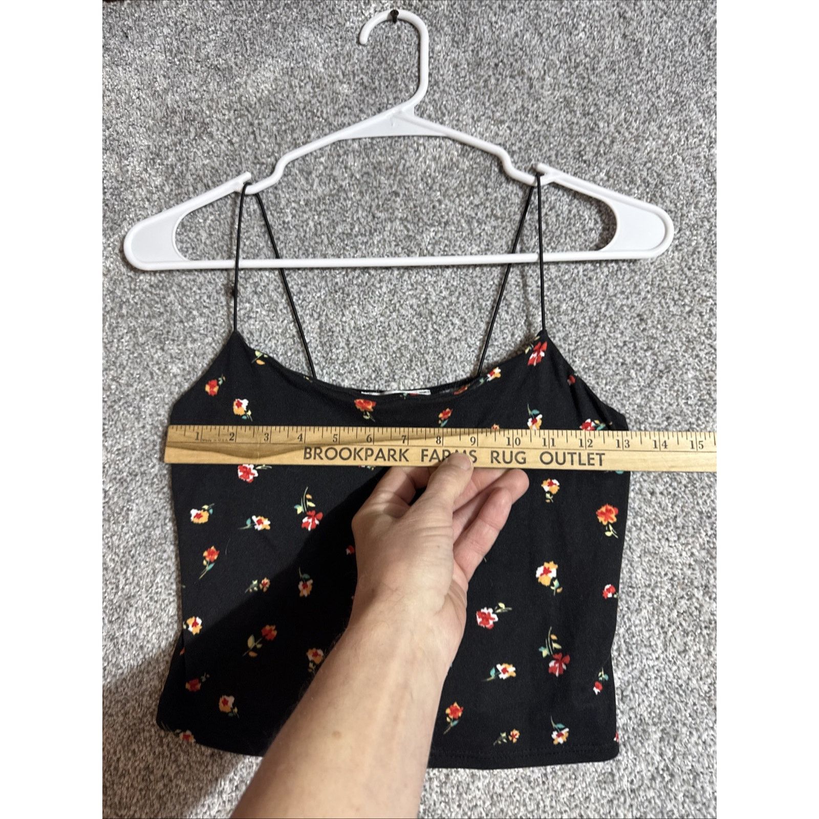Other Gaze Floral Cami Crop Tank Top Women Small Y2K Coquette Size S / US 4 / IT 40 - 3 Thumbnail