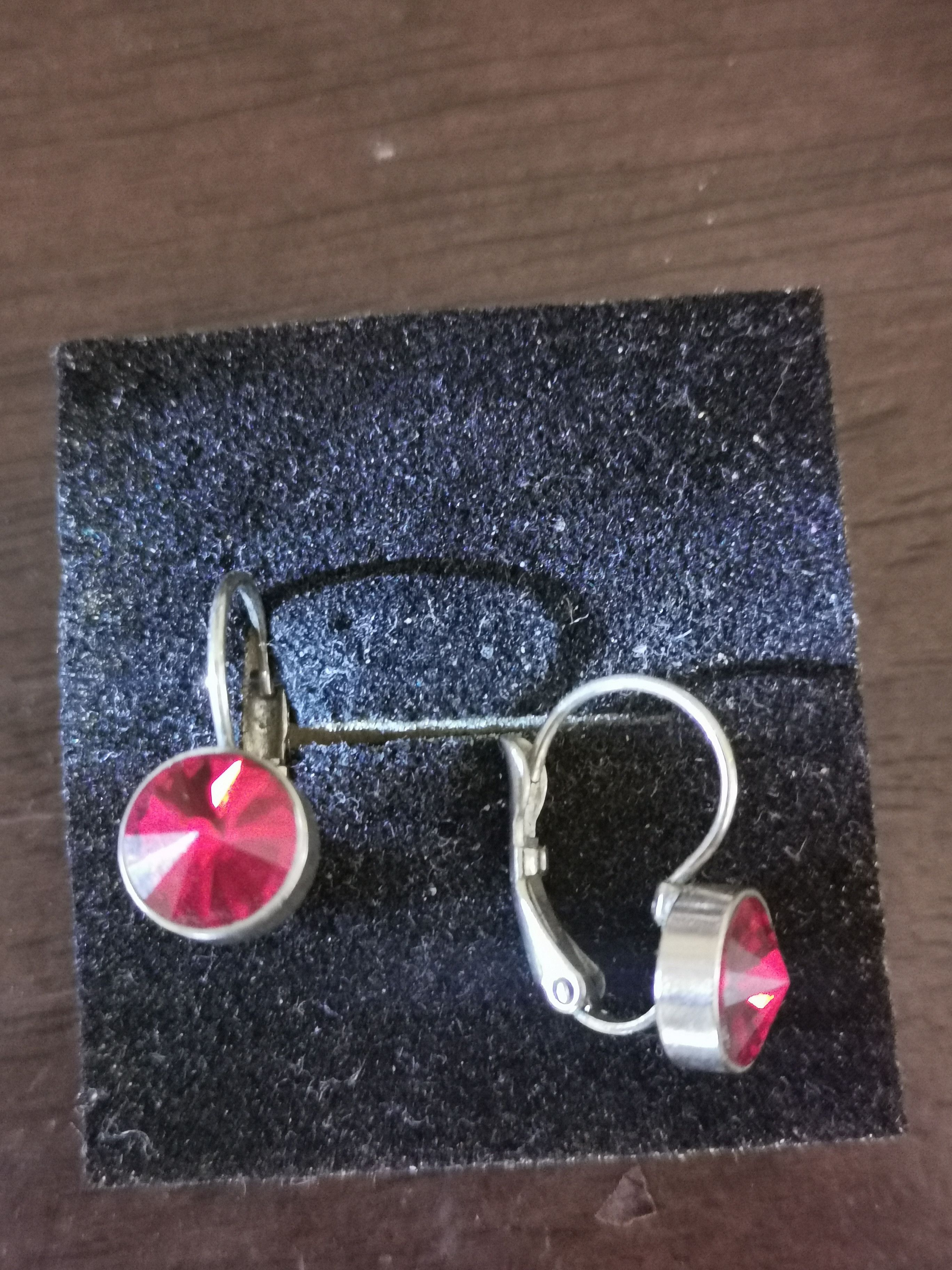 Jewelry Vintage Red Drop Earrings, Women's