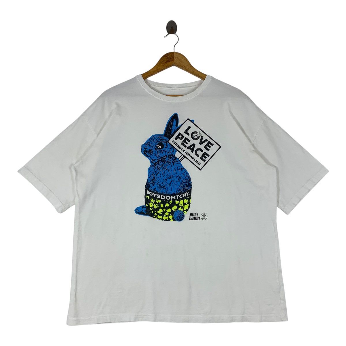 FUJI ROCK FESTIVAL 2022 tower records love peace tee