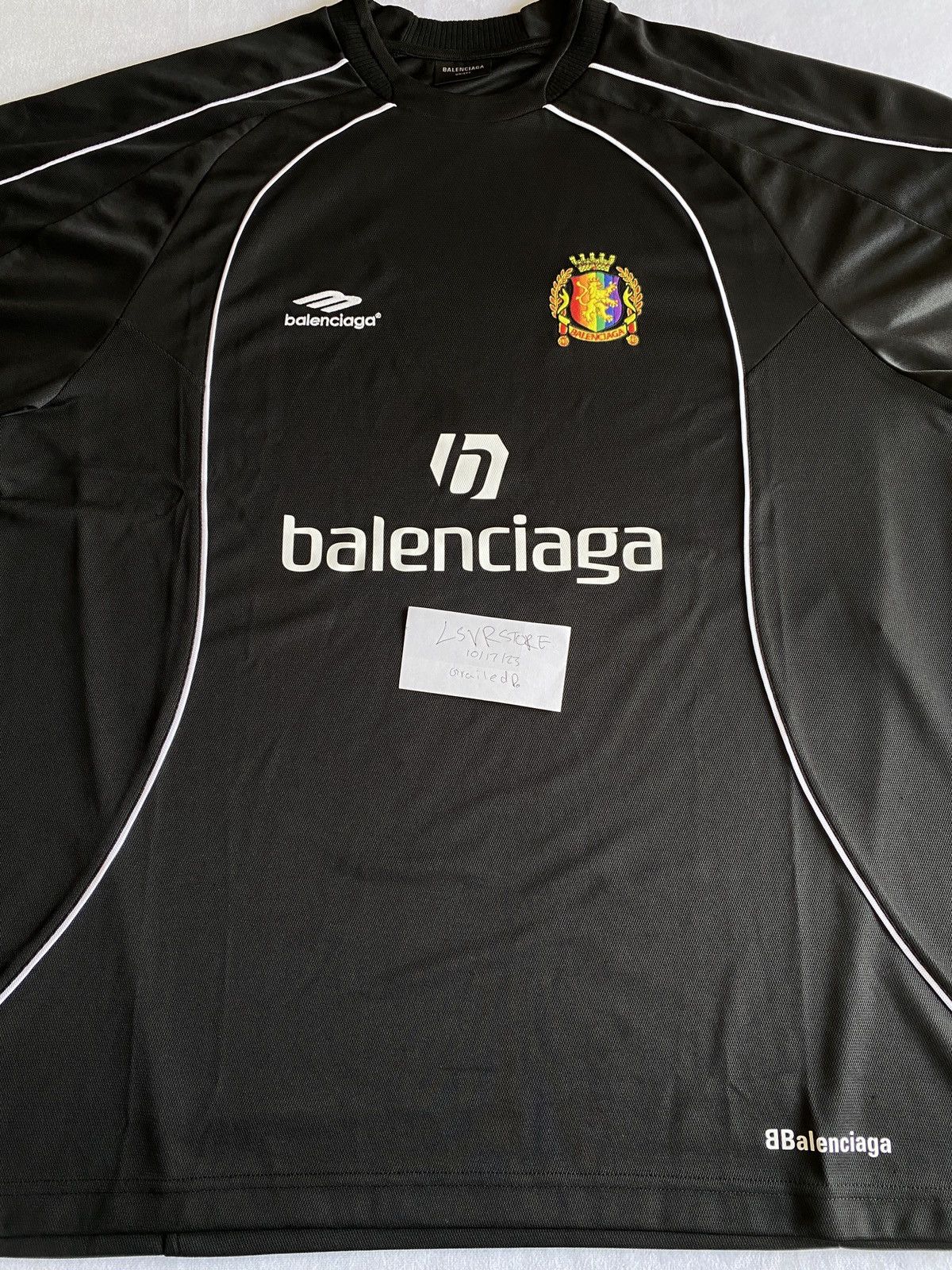 FW20 Balenciaga Oversized Soccer Jersey