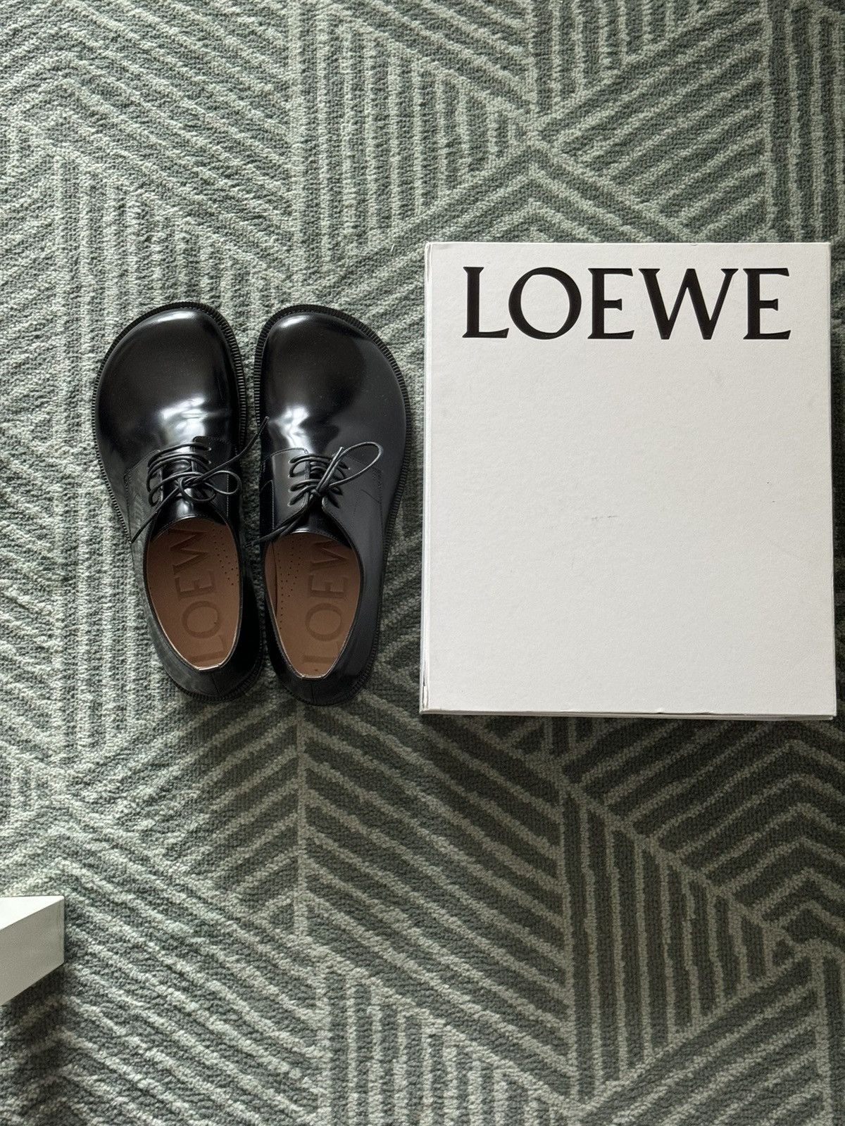 Loewe Loewe Fall2023 Campo Derby Shoe in Black | Grailed
