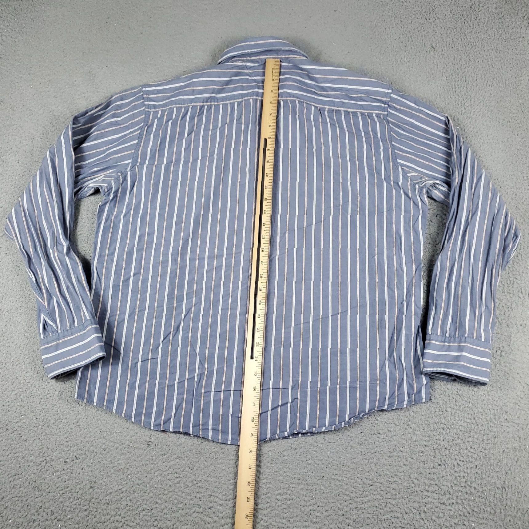 Tommy Hilfiger Tommy Hilfiger Shirt Mens XL Blue Striped Button-Up Long Sleeve Casual Formal Workwear Classic Colorful Preppy Mens Size US XL / EU 56 / 4 - 6 Thumbnail