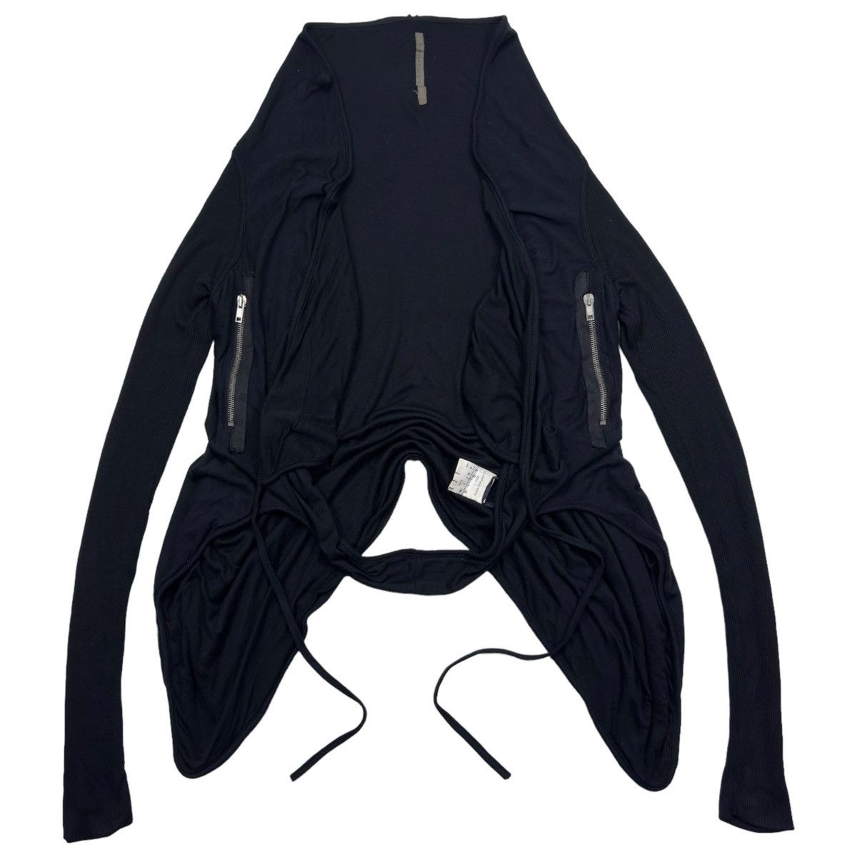 Rick Owens Rick Owens Double Layered Avant Garde Cardigan Size S black Size US S / EU 44-46 / 1 - 1 Thumbnail