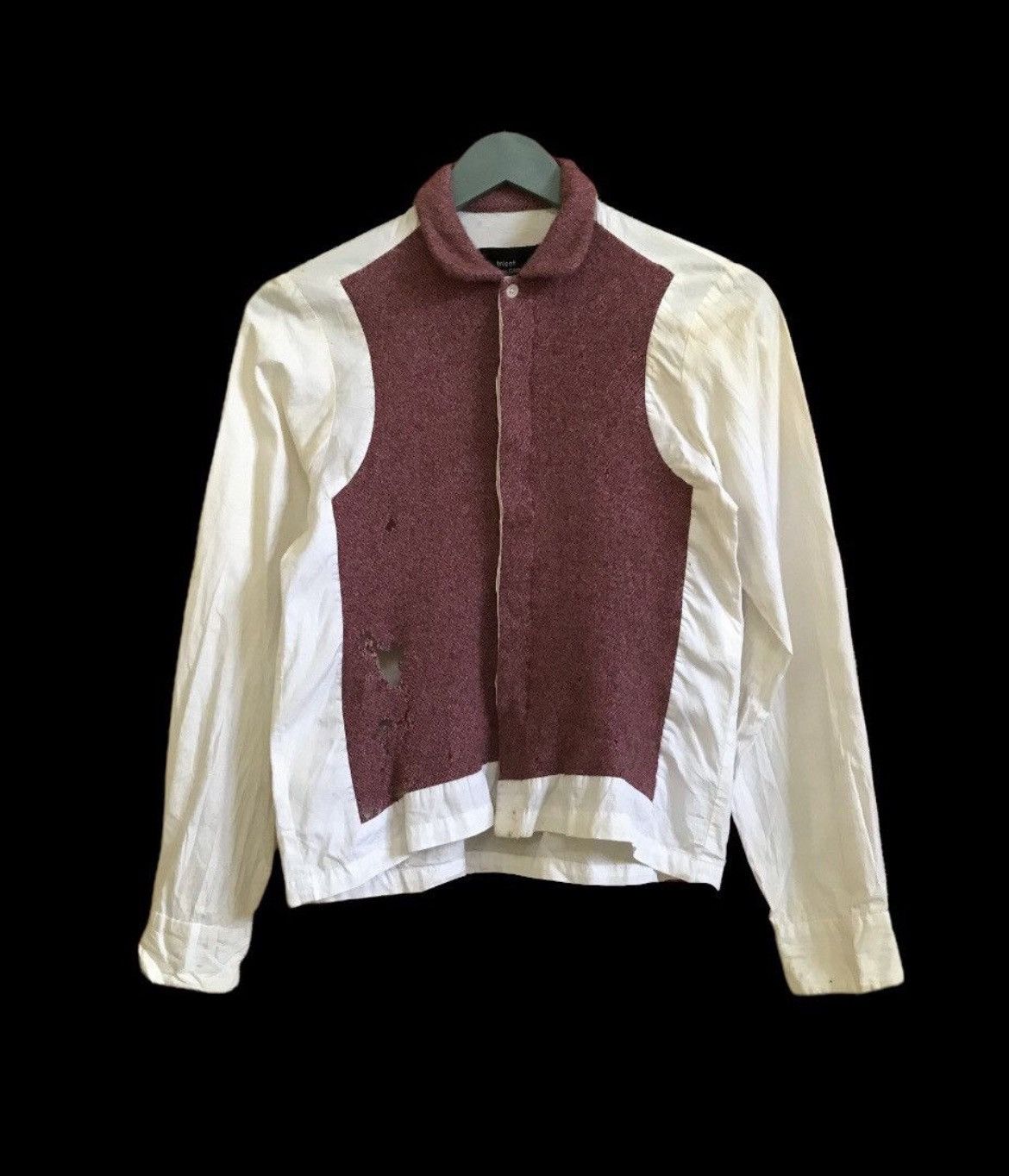 Comme des Garcons × Junya Watanabe × Rei Kawakubo AD1999 Shirt Double layer Wool artwork Size M / US 6-8 / IT 42-44 - 1 Thumbnail