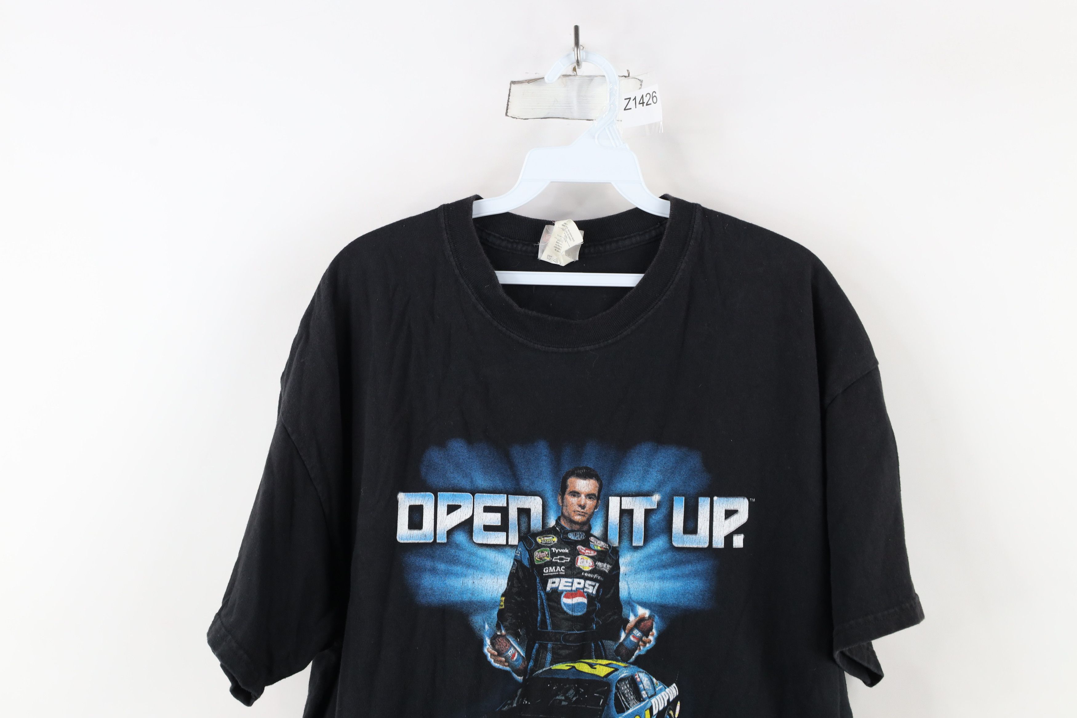 Vintage Vintage NASCAR Pepsi Jeff Gordon Racing T-Shirt Black Size US XL / EU 56 / 4 - 2 Thumbnail