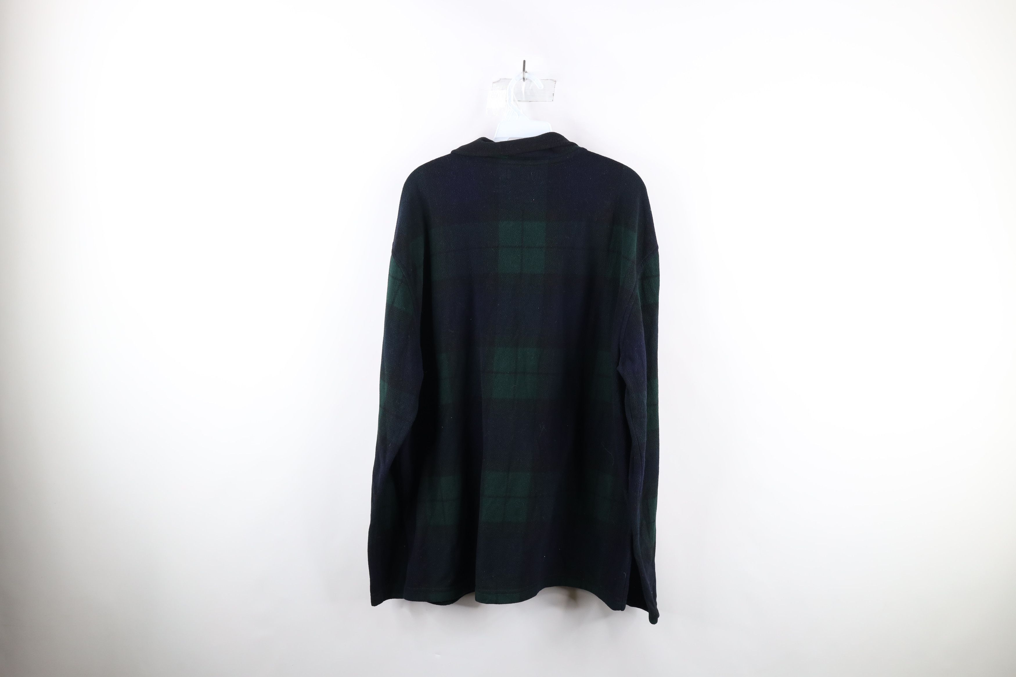 Nautica Vintage 90s Nautica Half Zip Fleece Pullover Sweater Plaid Size US XL / EU 56 / 4 - 7 Thumbnail