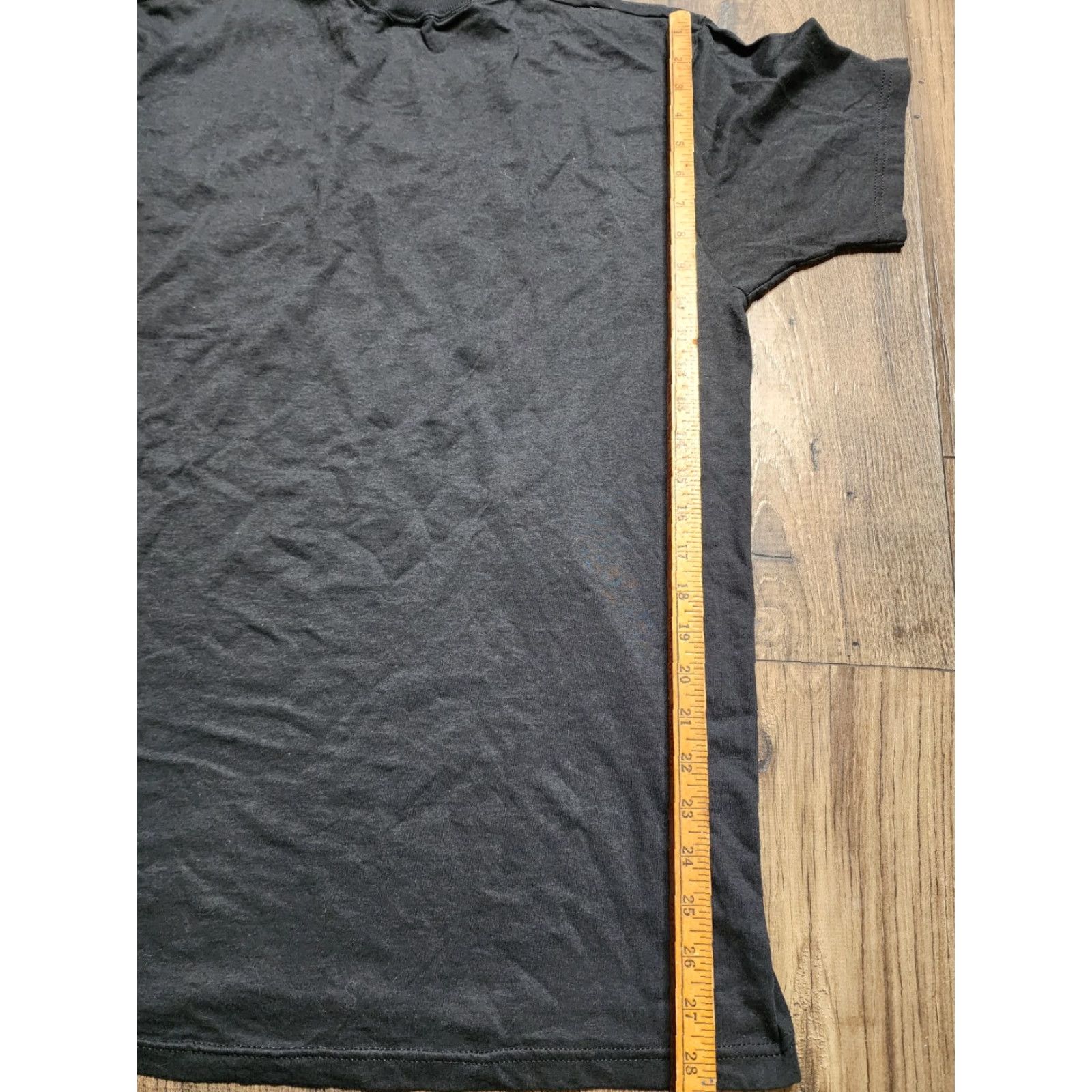 Hanes VINTAGE Hanes Mens T-Shirt 90s Short Sleeve Cotton Black Crew Neck Pocket Classic Size US L / EU 52-54 / 3 - 2 Thumbnail