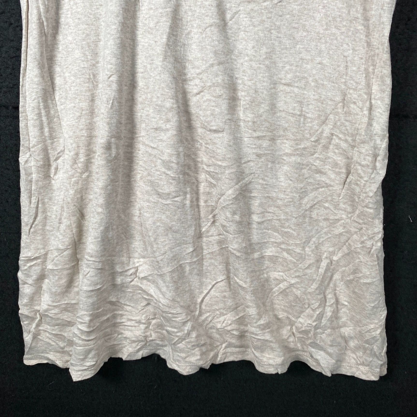 J. Jill VINTAGE J. Jill Womens Shirt Tunic XS Oatmeal 100% Pima Cotton Long Sleeve Crew Neck Casual Workwear Size XS / US 0-2 / IT 36-38 - 3 Thumbnail